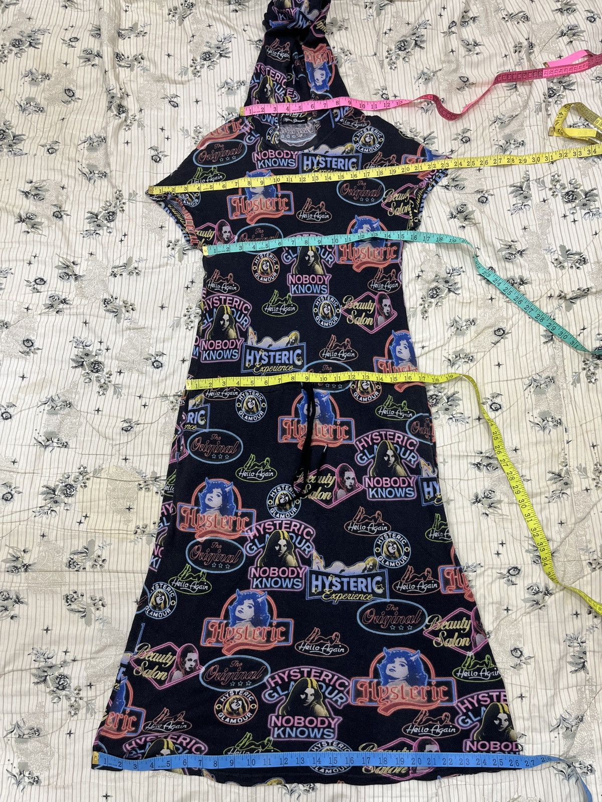 Hysteric Glamour (Ffff). VINTAGE HYSTERIC GLAMOUR OVER PRINT HOODIE DRESS Size S / US 4 / IT 40 - 13 Thumbnail