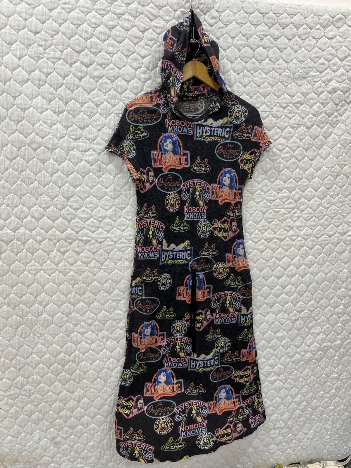 Hysteric Glamour (Ffff). VINTAGE HYSTERIC GLAMOUR OVER PRINT HOODIE DRESS Size S / US 4 / IT 40 - 2 Thumbnail