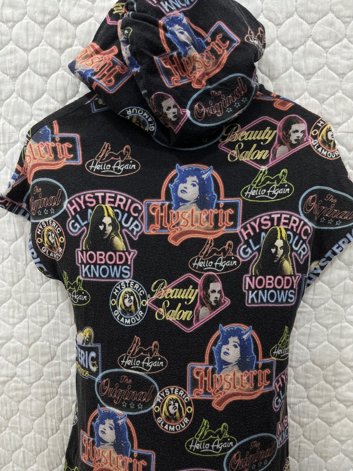 Hysteric Glamour (Ffff). VINTAGE HYSTERIC GLAMOUR OVER PRINT HOODIE DRESS Size S / US 4 / IT 40 - 8 Thumbnail