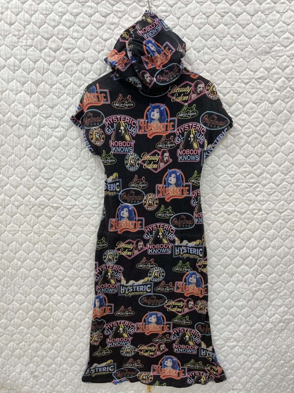 Hysteric Glamour (Ffff). VINTAGE HYSTERIC GLAMOUR OVER PRINT HOODIE DRESS Size S / US 4 / IT 40 - 4 Thumbnail