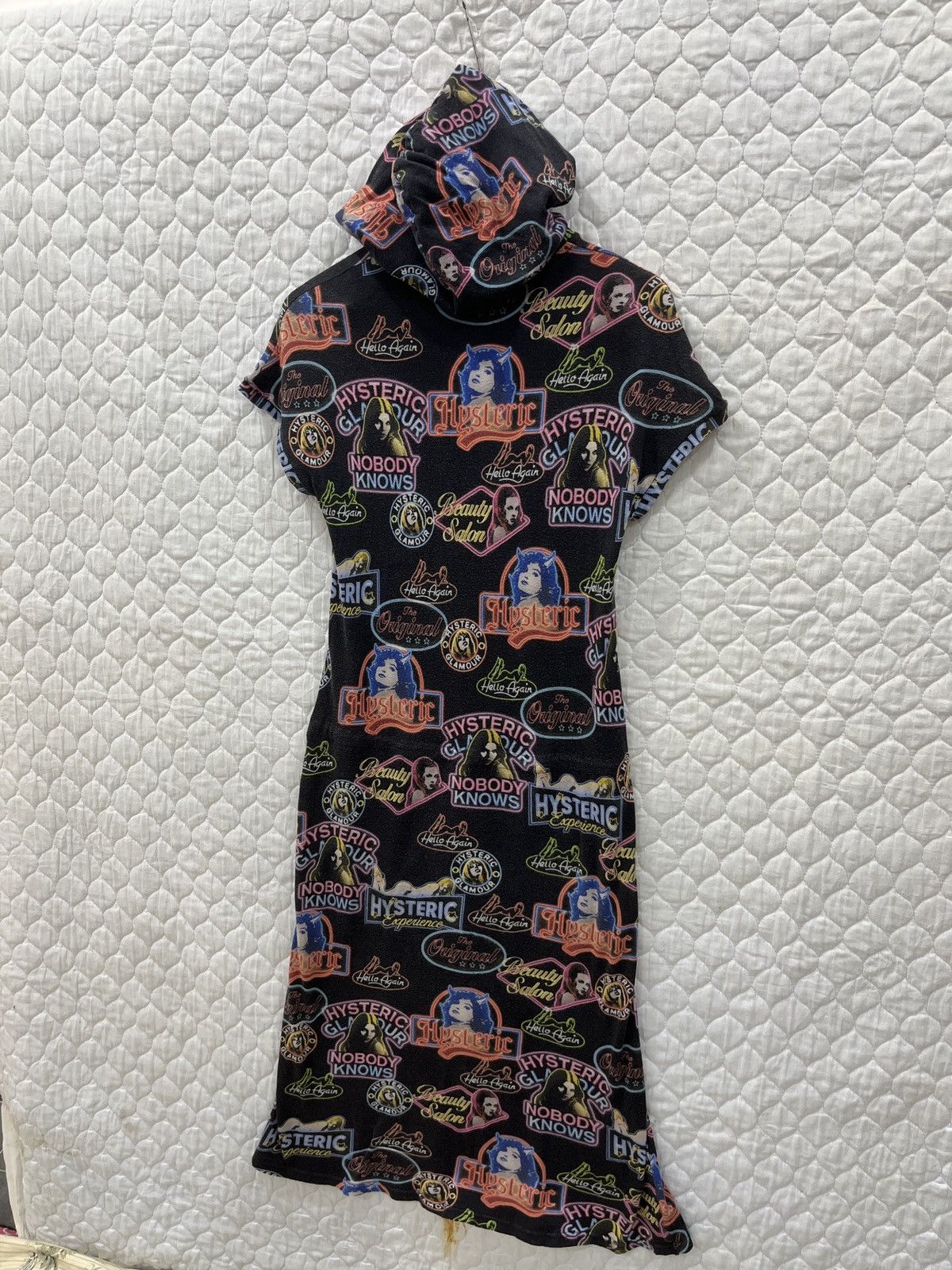 Hysteric Glamour (Ffff). VINTAGE HYSTERIC GLAMOUR OVER PRINT HOODIE DRESS Size S / US 4 / IT 40 - 5 Thumbnail