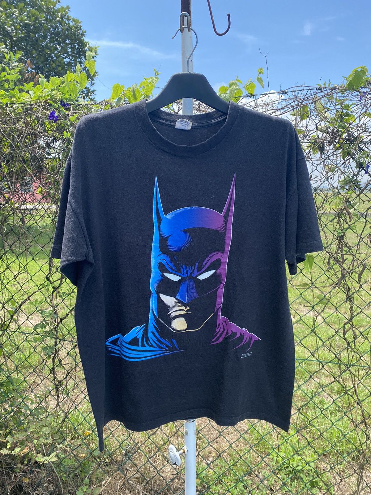 DC Comics 80s Batman Tshirt Rare Belton Tag Made In USA Single Stitch Size US XL / EU 56 / 4 - 1 Thumbnail