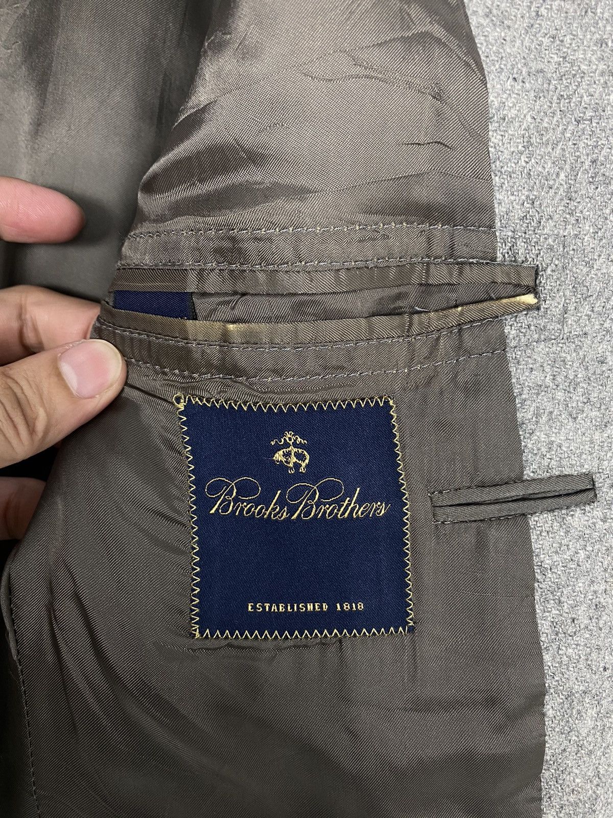 Brooks Brothers Brooks Brothers Cashmere Coarsehair Single Breasted Coat Size 42R - 9 Thumbnail