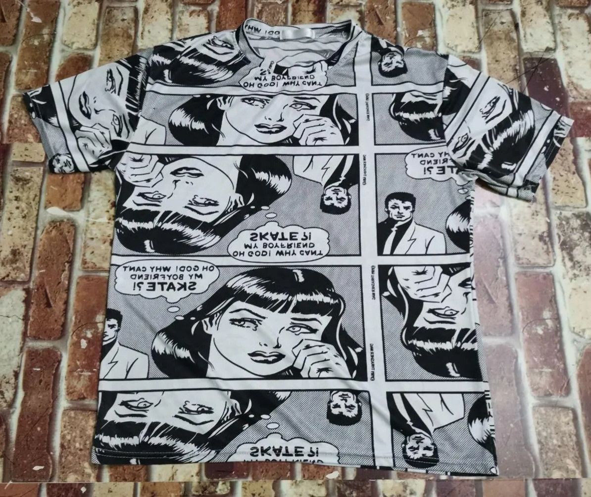 Thrasher Cartoon Anime Full Print Comic Thraser Polyster Material Size US M / EU 48-50 / 2 - 5 Thumbnail