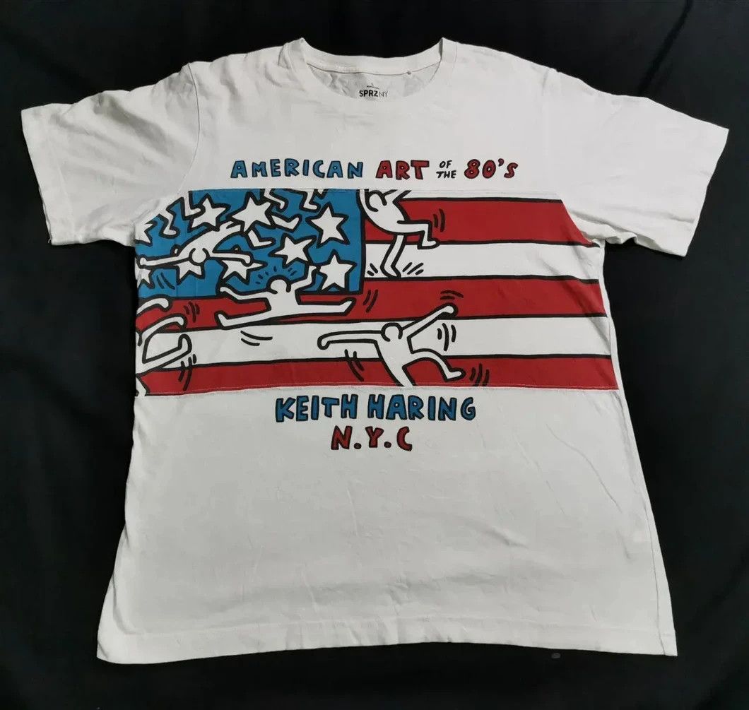 Keith Haring × Vintage Keith Haring Shirt American art of the 80's Size US L / EU 52-54 / 3 - 1 Thumbnail