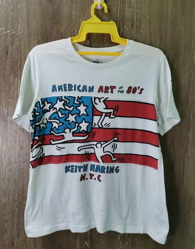 Keith Haring × Vintage Keith Haring Shirt American art of the 80's Size US L / EU 52-54 / 3 - 3 Thumbnail