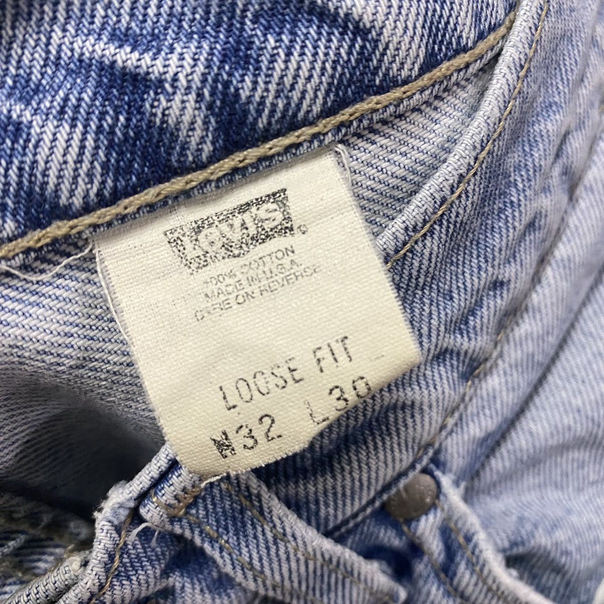 Levi's Vintage 90s Levis L2 Silvertab Loose Fit Jeans Size US 31 - 16 Thumbnail