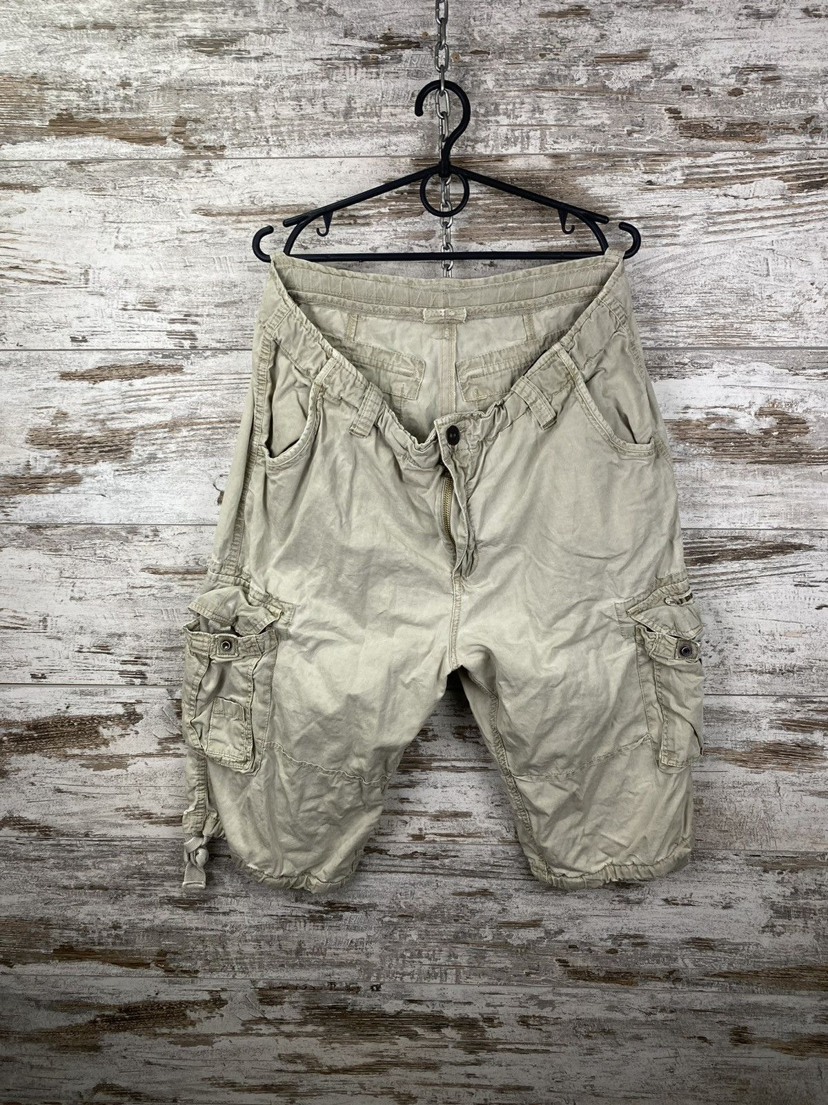 Alpha Industries × Vintage Mens Vintage Cargo Shorts Alpha Industries y2k rare drip Size US 38 / EU 54 - 1 Thumbnail