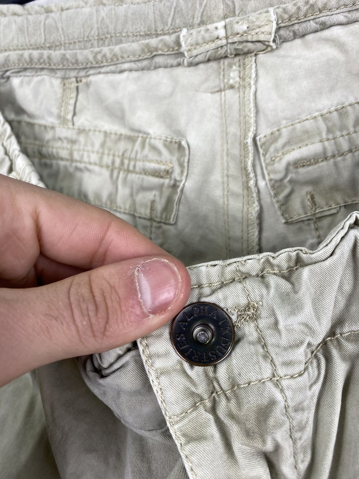 Alpha Industries × Vintage Mens Vintage Cargo Shorts Alpha Industries y2k rare drip Size US 38 / EU 54 - 7 Thumbnail
