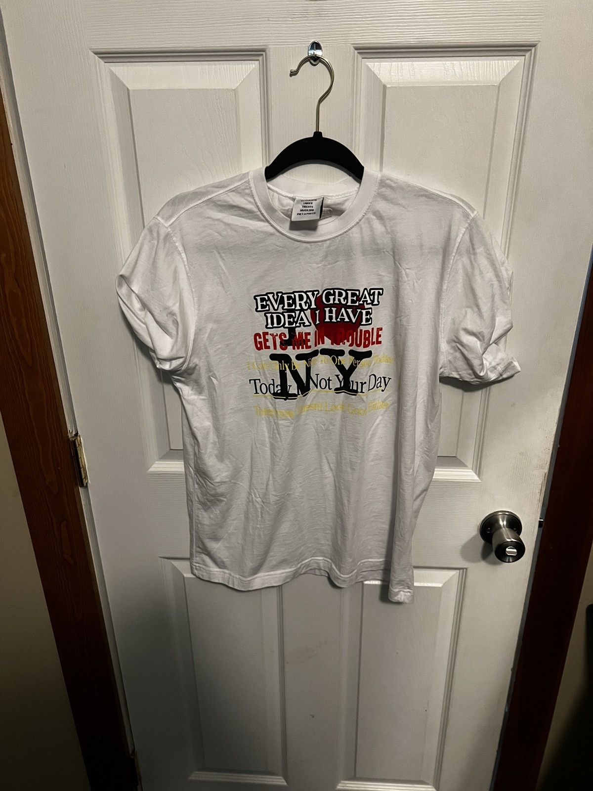 Vetements Vetements Nyc T Shirt Size US S / EU 44-46 / 1 - 1 Thumbnail