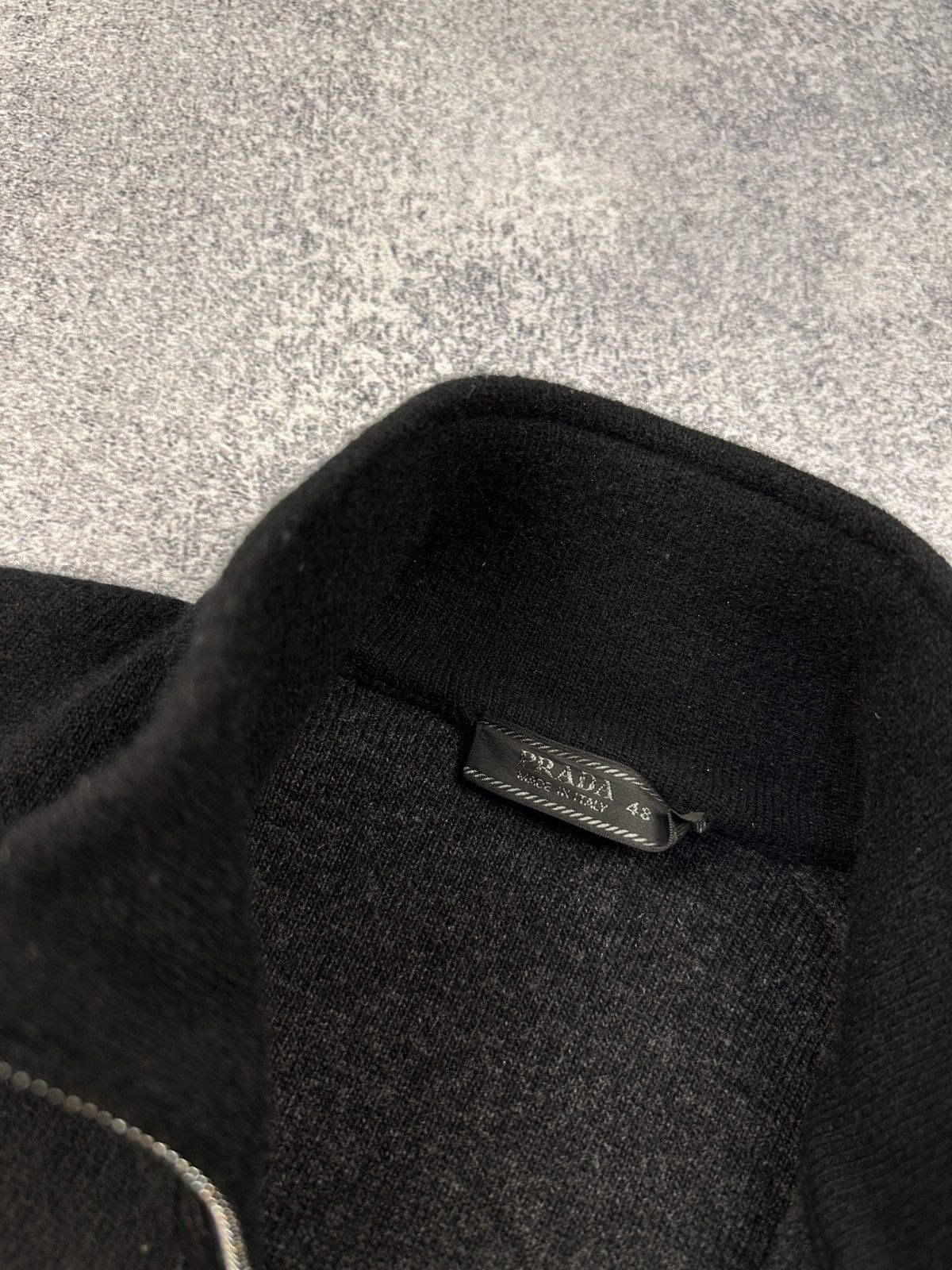 Prada Prada Jacket Wool Cashmere Cardigan Zip Sweater Man Black Size US M / EU 48-50 / 2 - 6 Thumbnail