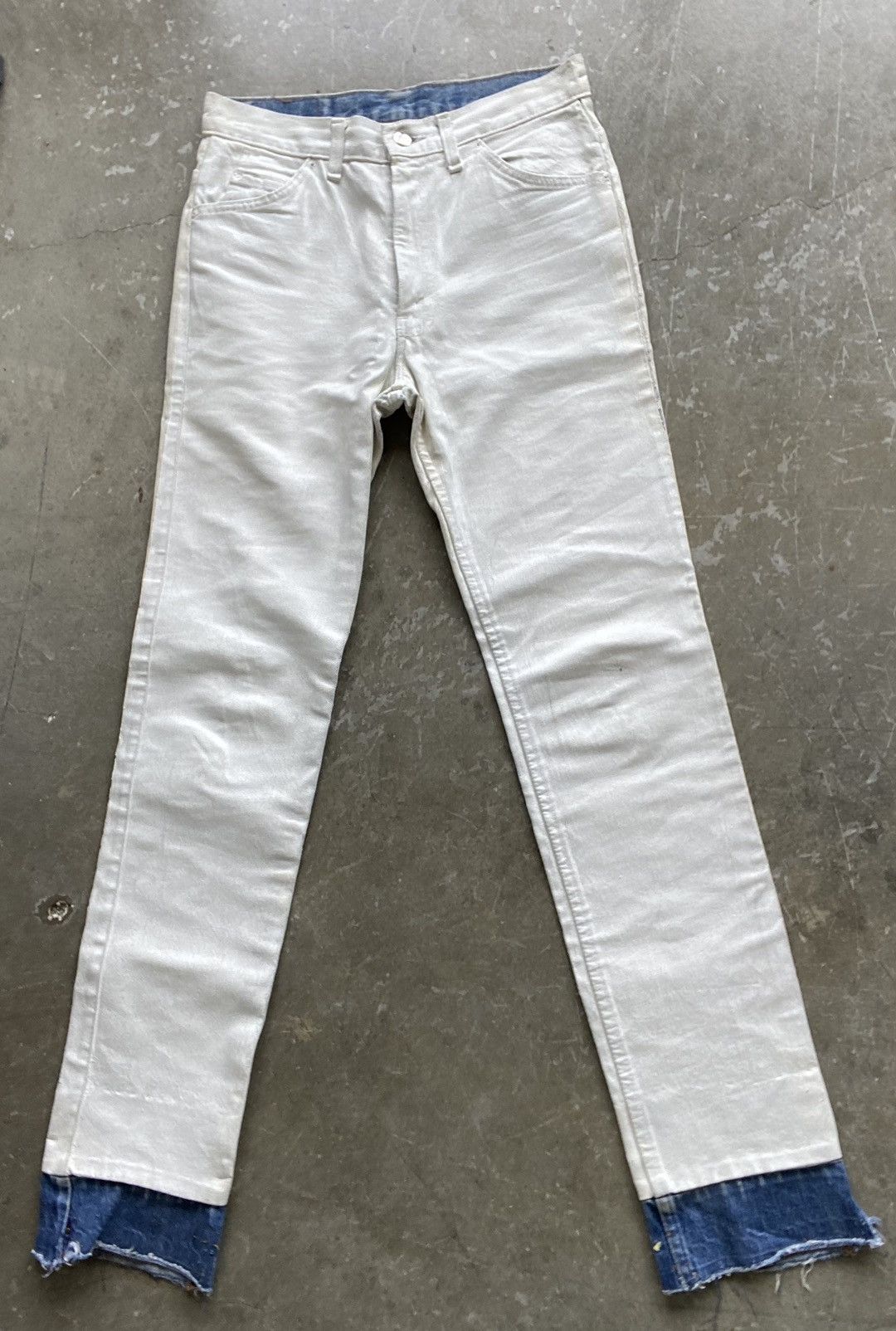 image of Maison Margiela A/w 1999 Artisanal White Painted Wranglers, Men's (Size 30)