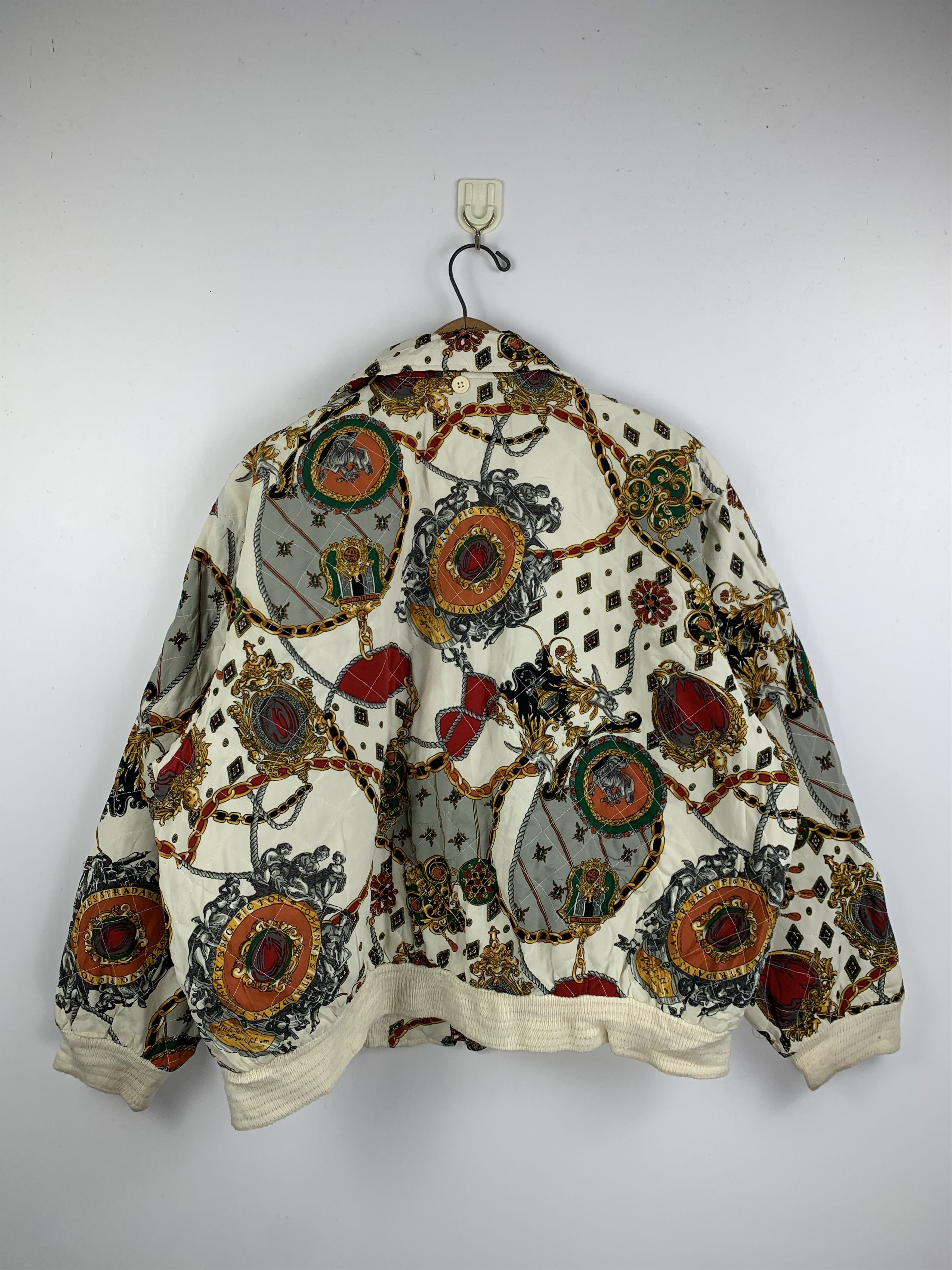 Japanese Brand × Vintage Vintage Japanese Brand Multicolour Bomber Jacket J1643 Size US L / EU 52-54 / 3 - 3 Thumbnail