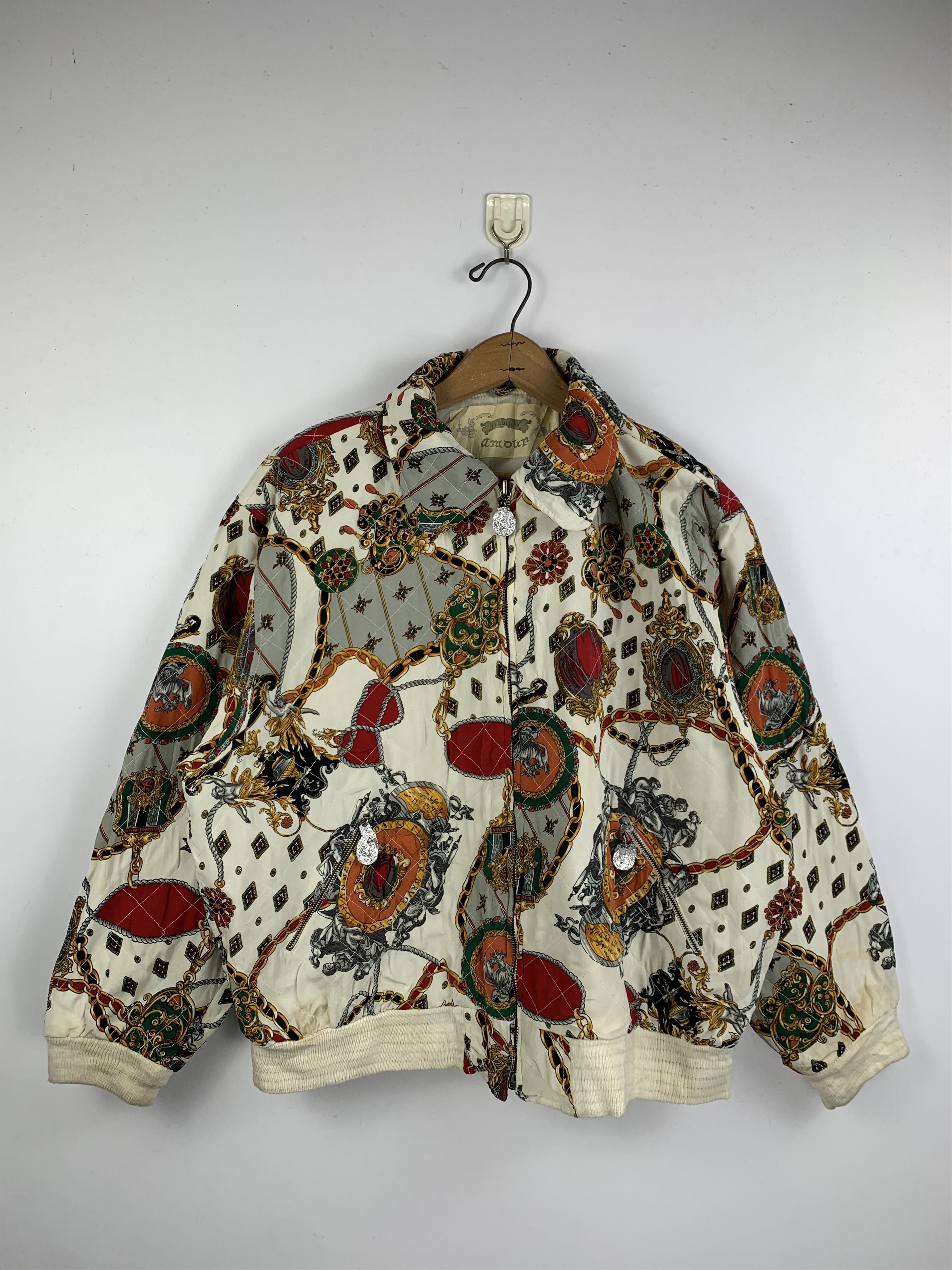 Japanese Brand × Vintage Vintage Japanese Brand Multicolour Bomber Jacket J1643 Size US L / EU 52-54 / 3 - 1 Thumbnail