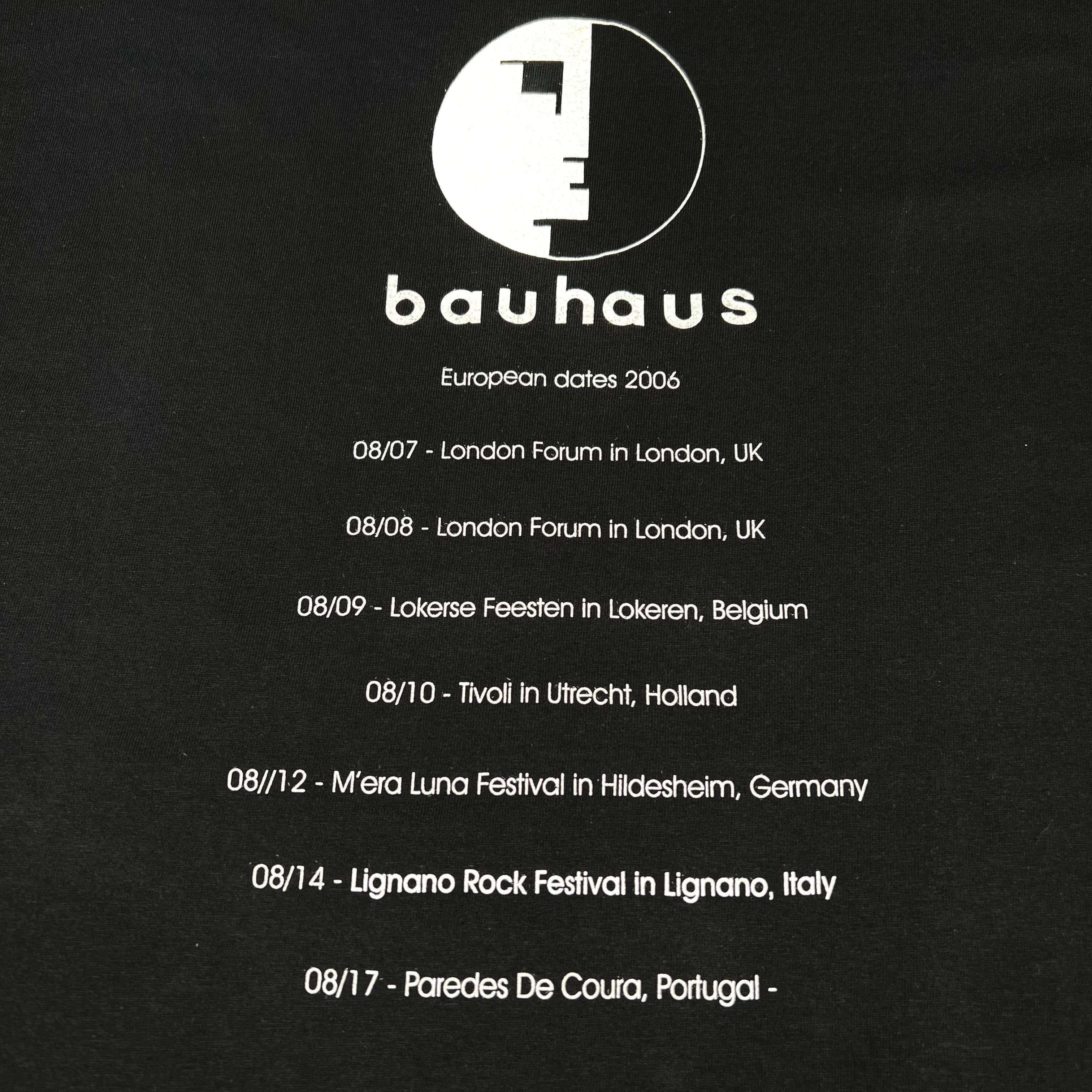 Band Tees Vintage 2006 Bauhaus ‘European dates’ Screen Stars T Shirt Size US L / EU 52-54 / 3 - 5 Thumbnail