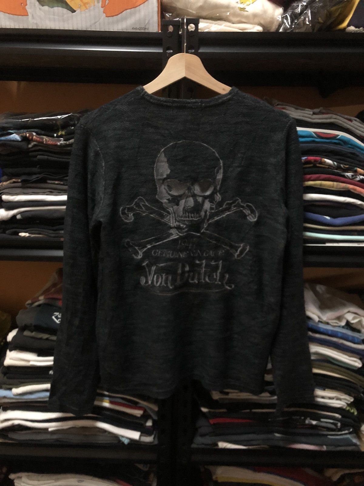 Vintage × Von Dutch Vintage Von Dutch Skull LongSleeve Shirt Size US S / EU 44-46 / 1 - 1 Thumbnail