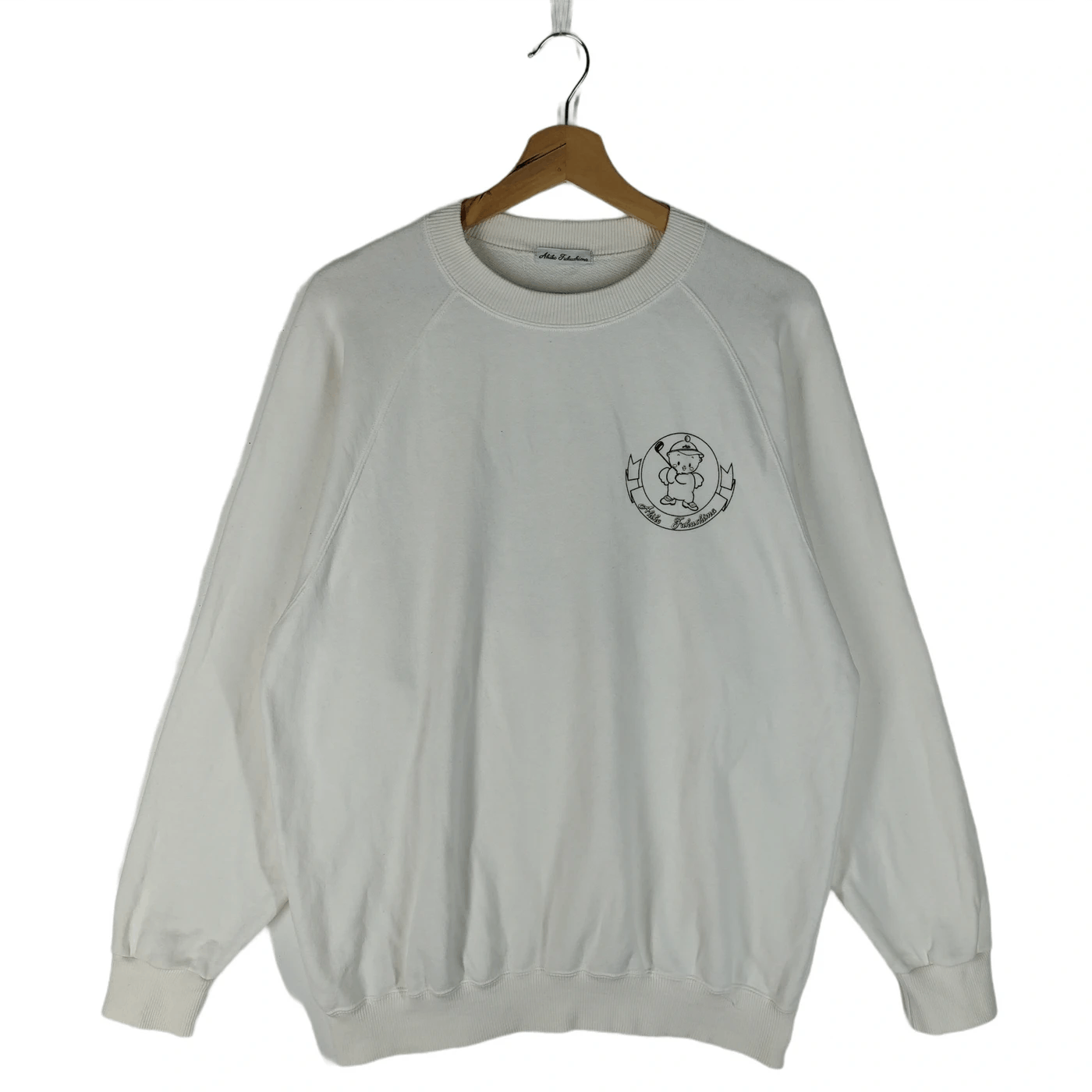 image of Vintage Akiko Fukushima Sweatshirts in White, Men's (Size Large)