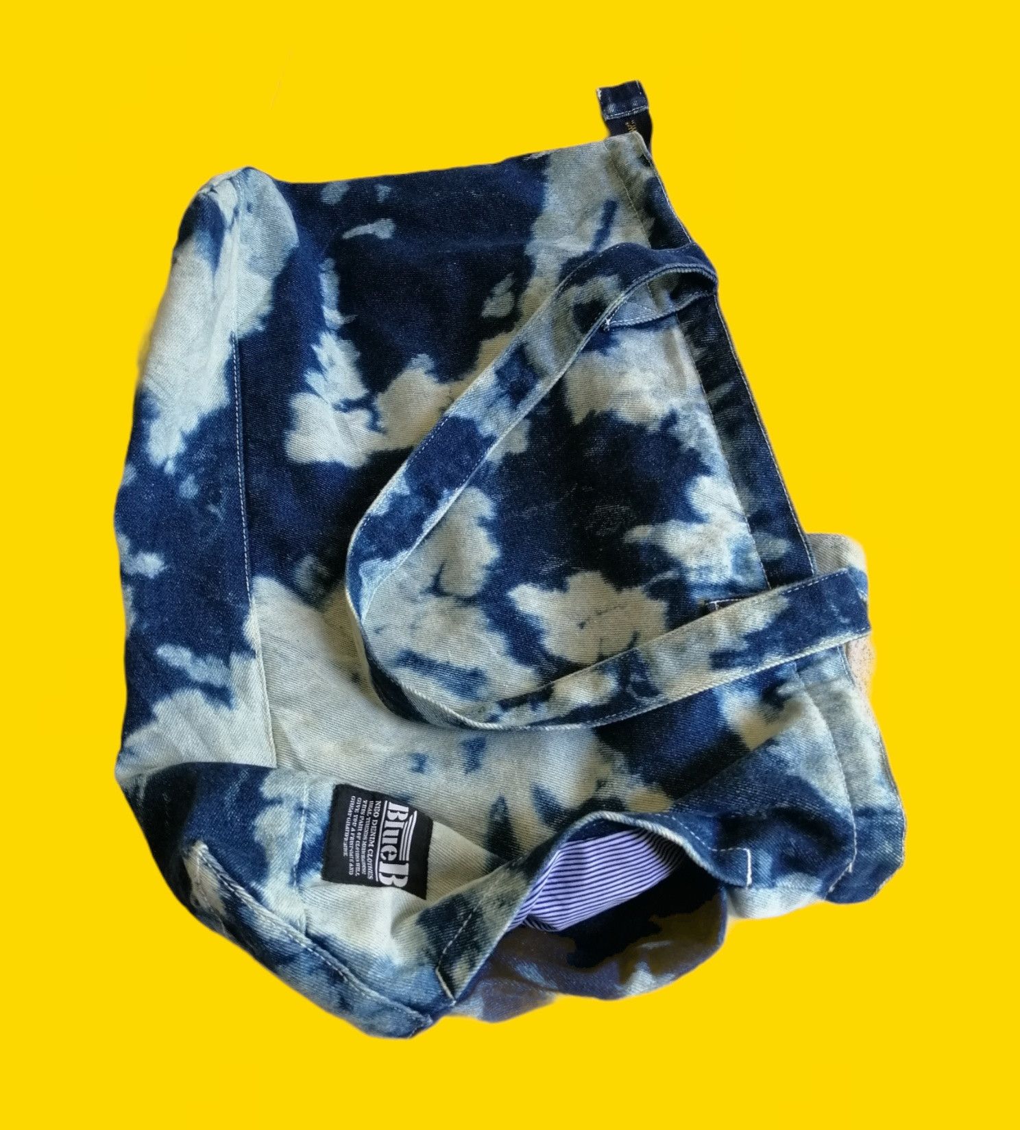 Japanese Brand Blue B Neo Denim Tie Dye Tote Bag Size ONE SIZE - 4 Thumbnail