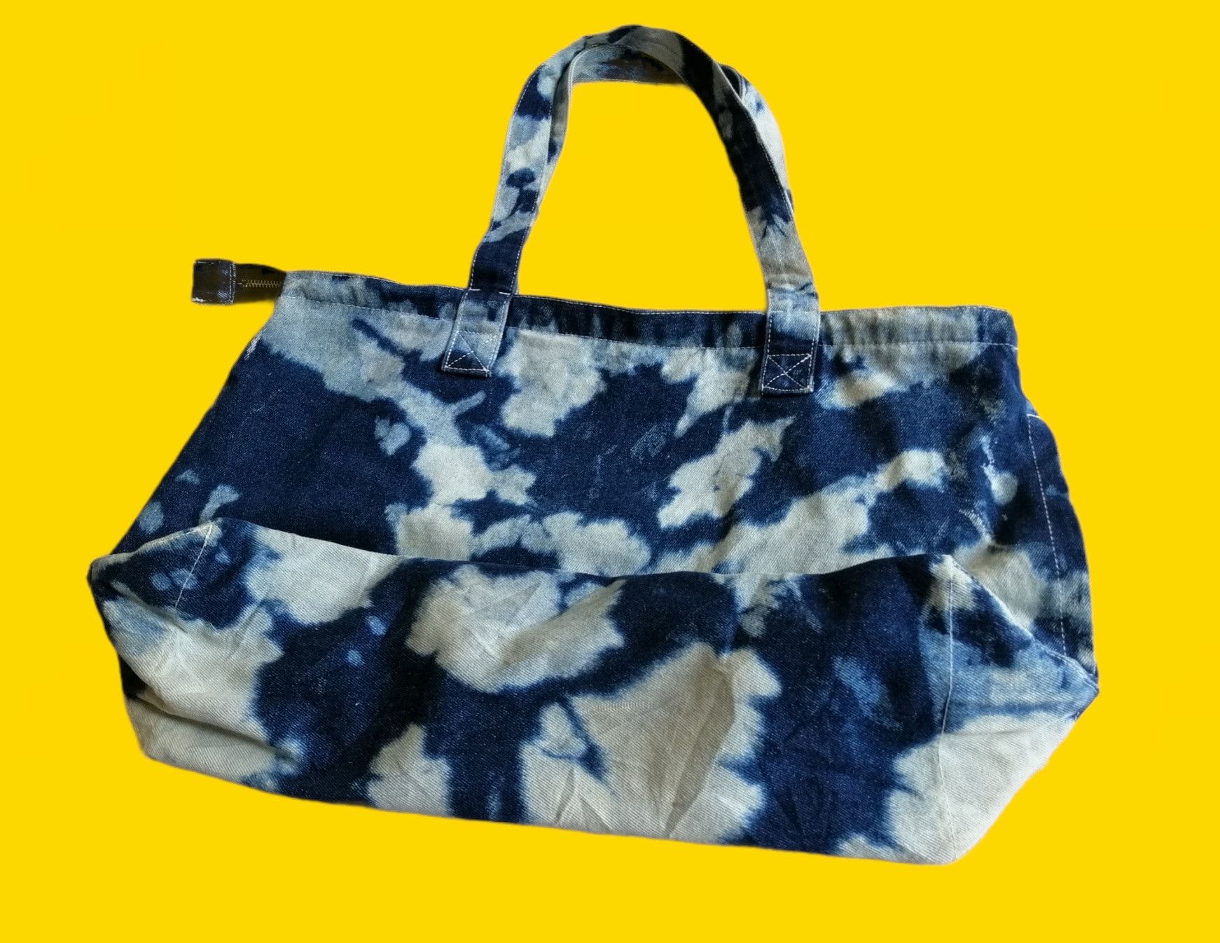 Japanese Brand Blue B Neo Denim Tie Dye Tote Bag Size ONE SIZE - 3 Thumbnail