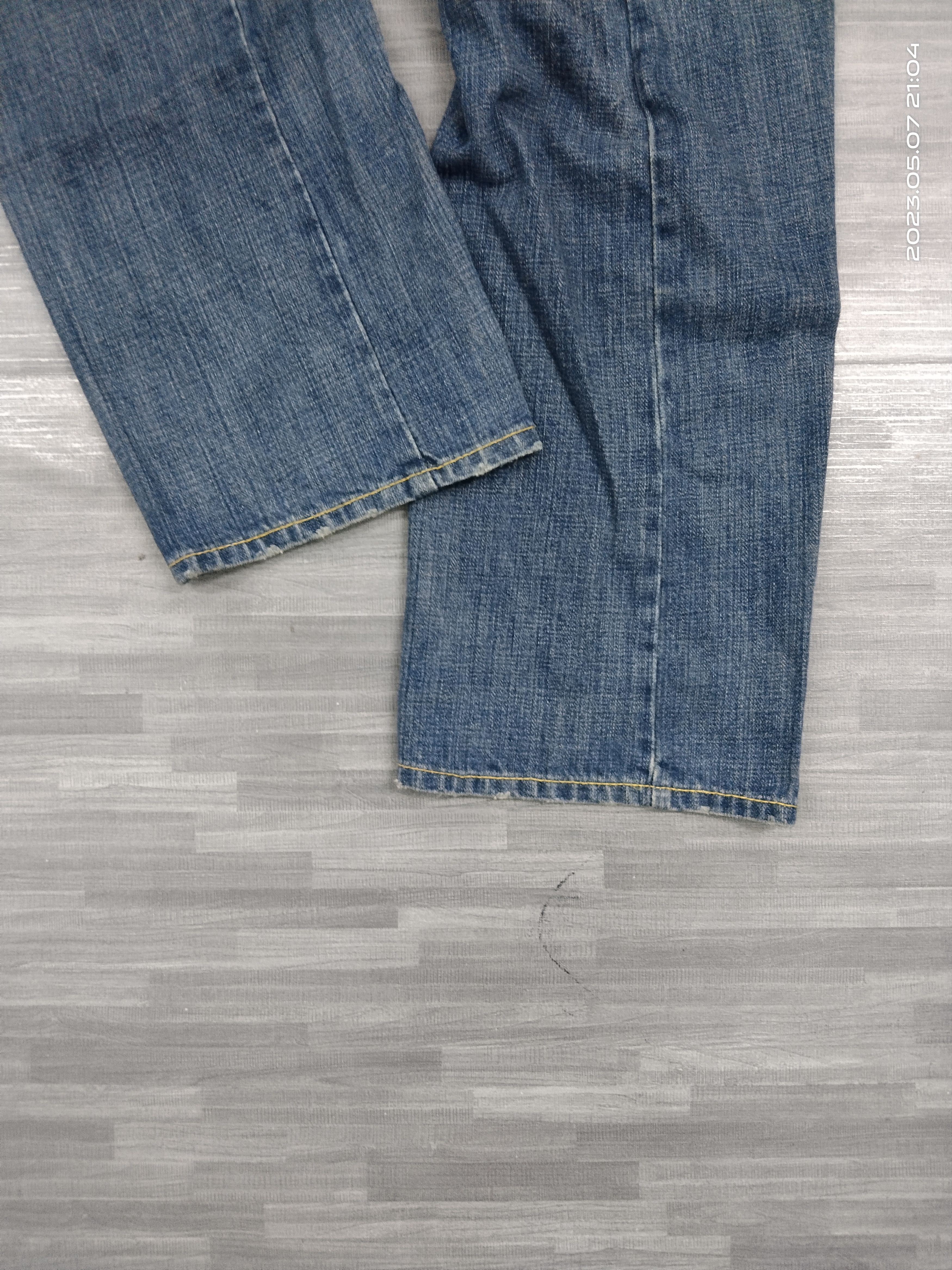 Japanese Brand DiSTRESSED DOUBLE WAIST BREATHMINT DENIM PANTS Size US 32 / EU 48 - 6 Thumbnail