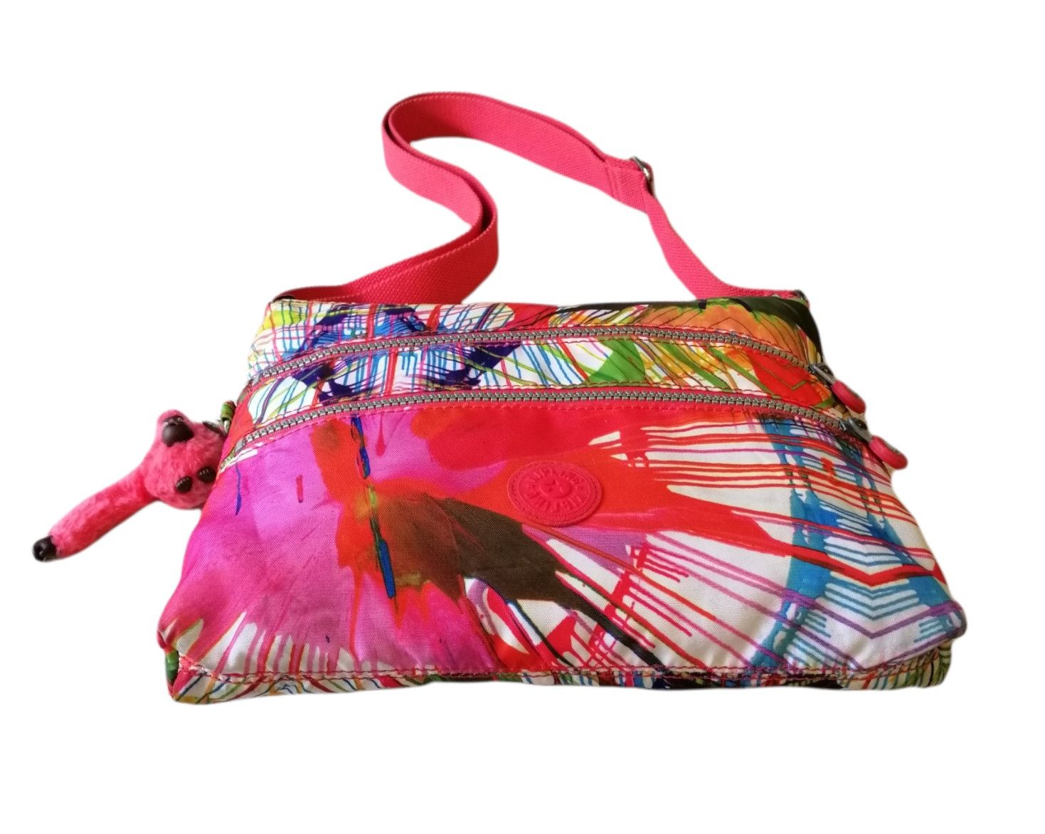 Japanese Brand Kipling Alvar Beach Print Crossbody Bags Size ONE SIZE - 2 Thumbnail