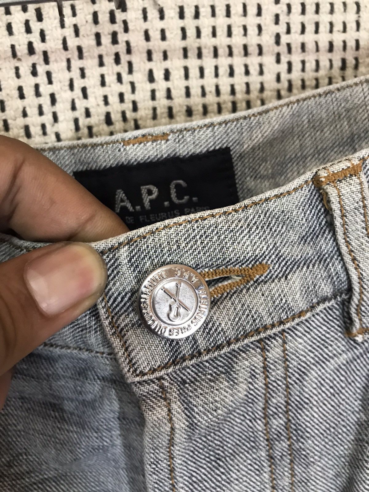 A.P.C. ‼️A.P.C RUE DE FLEURUS PARIS DENIM RARE PATTERN ‼️ Size US 31 - 4 Thumbnail