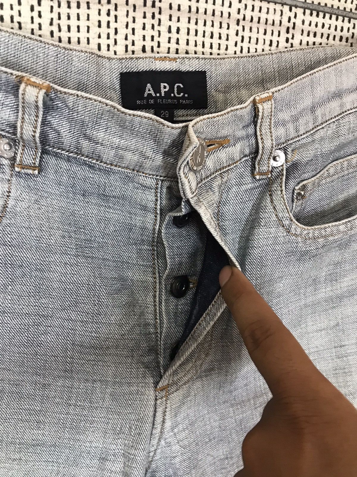 A.P.C. ‼️A.P.C RUE DE FLEURUS PARIS DENIM RARE PATTERN ‼️ Size US 31 - 7 Thumbnail