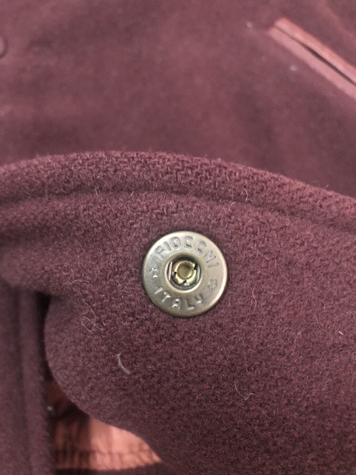 Japanese Brand Vintage domon fiocchi italy Leather Sleeve varsity jacket Size US M / EU 48-50 / 2 - 6 Thumbnail