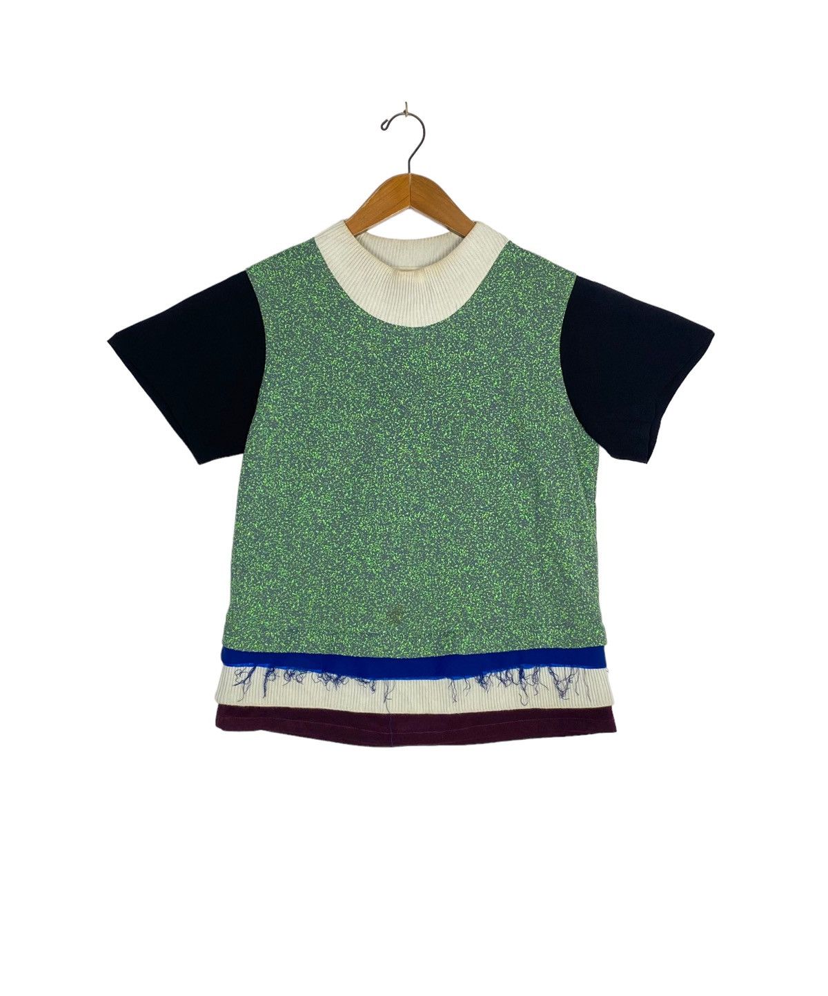 Namacheko FINALDROP Namacheko Green Oonga Short Sleeve Knit Sweatshirt Size M / US 6-8 / IT 42-44 - 3 Thumbnail