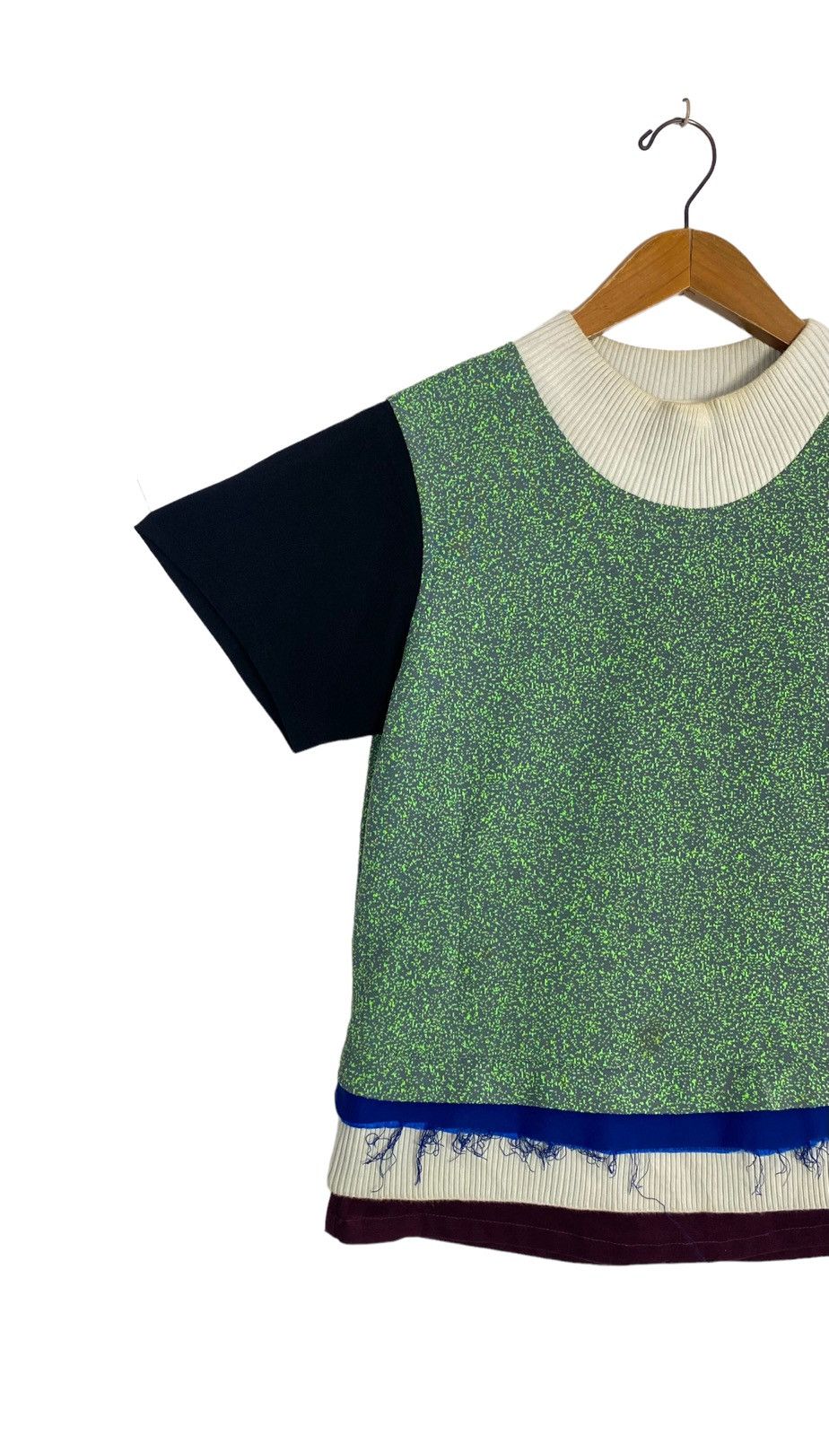 Namacheko FINALDROP Namacheko Green Oonga Short Sleeve Knit Sweatshirt Size M / US 6-8 / IT 42-44 - 4 Thumbnail