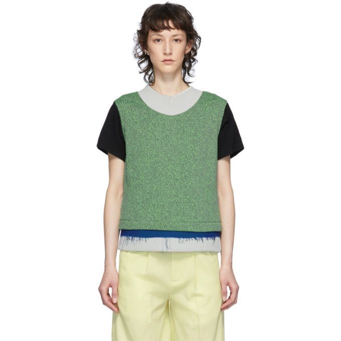 Namacheko FINALDROP Namacheko Green Oonga Short Sleeve Knit Sweatshirt Size M / US 6-8 / IT 42-44 - 1 Thumbnail