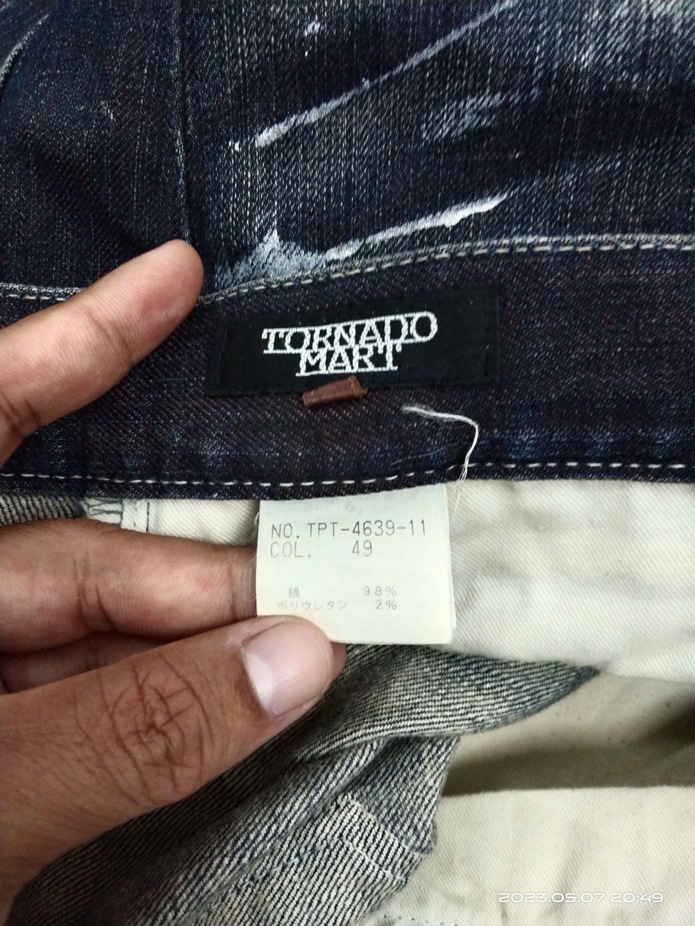 Tornado Mart FLARE SUPER SICK TORNADO MART JAPAN DENIM PANTS Size US 31 - 9 Thumbnail