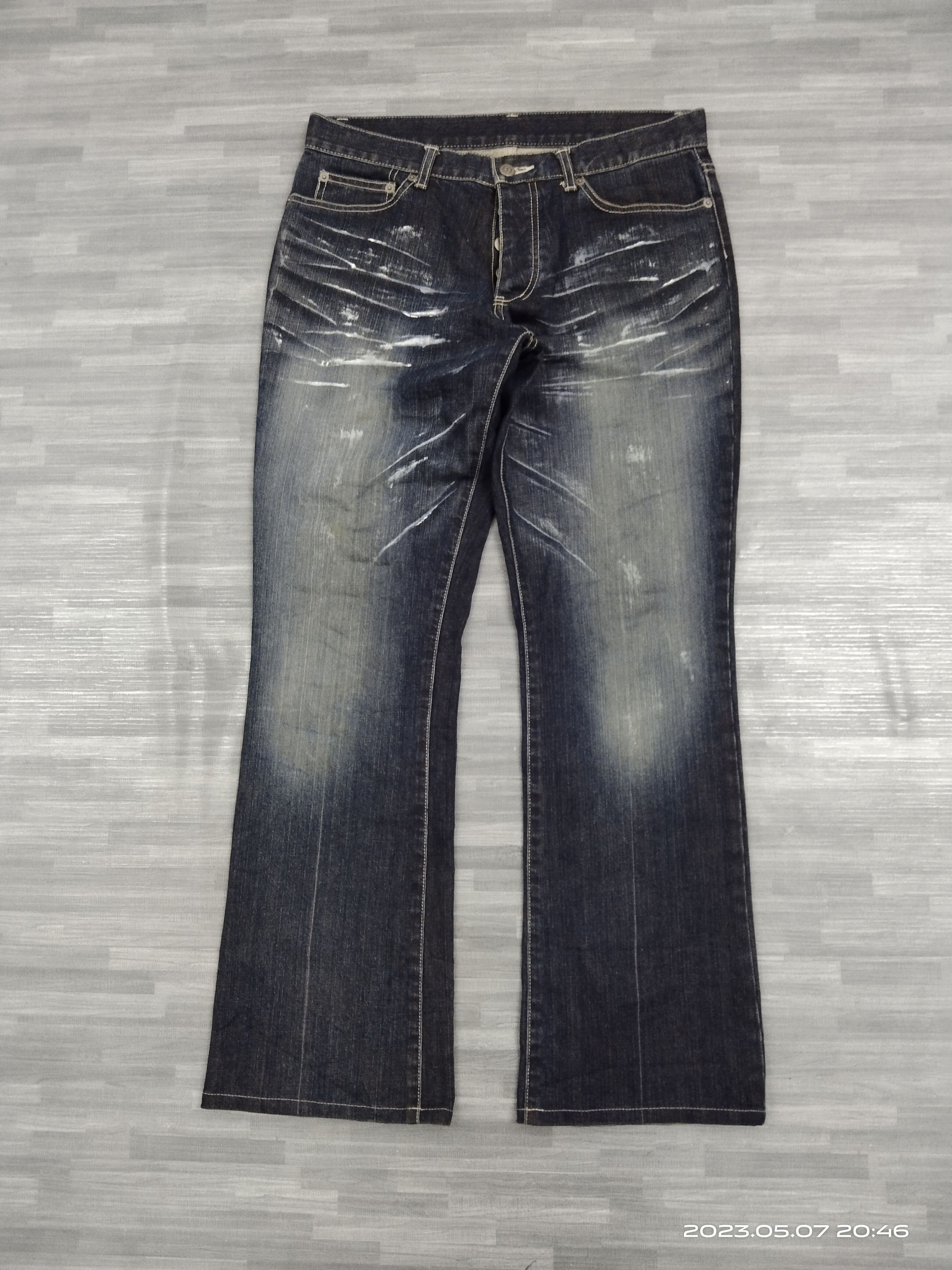 Tornado Mart FLARE SUPER SICK TORNADO MART JAPAN DENIM PANTS Size US 31 - 2 Thumbnail