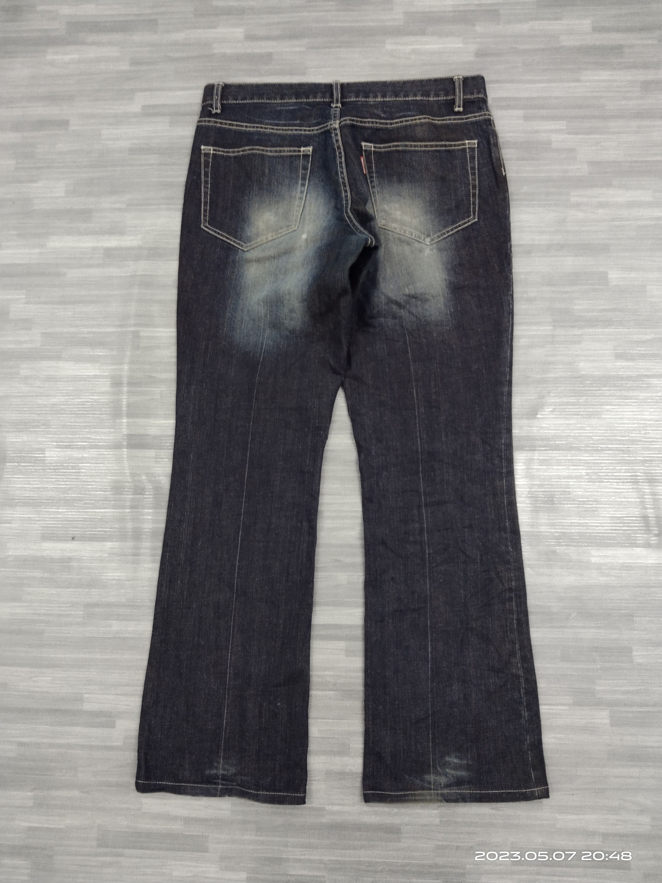 Tornado Mart FLARE SUPER SICK TORNADO MART JAPAN DENIM PANTS Size US 31 - 3 Thumbnail