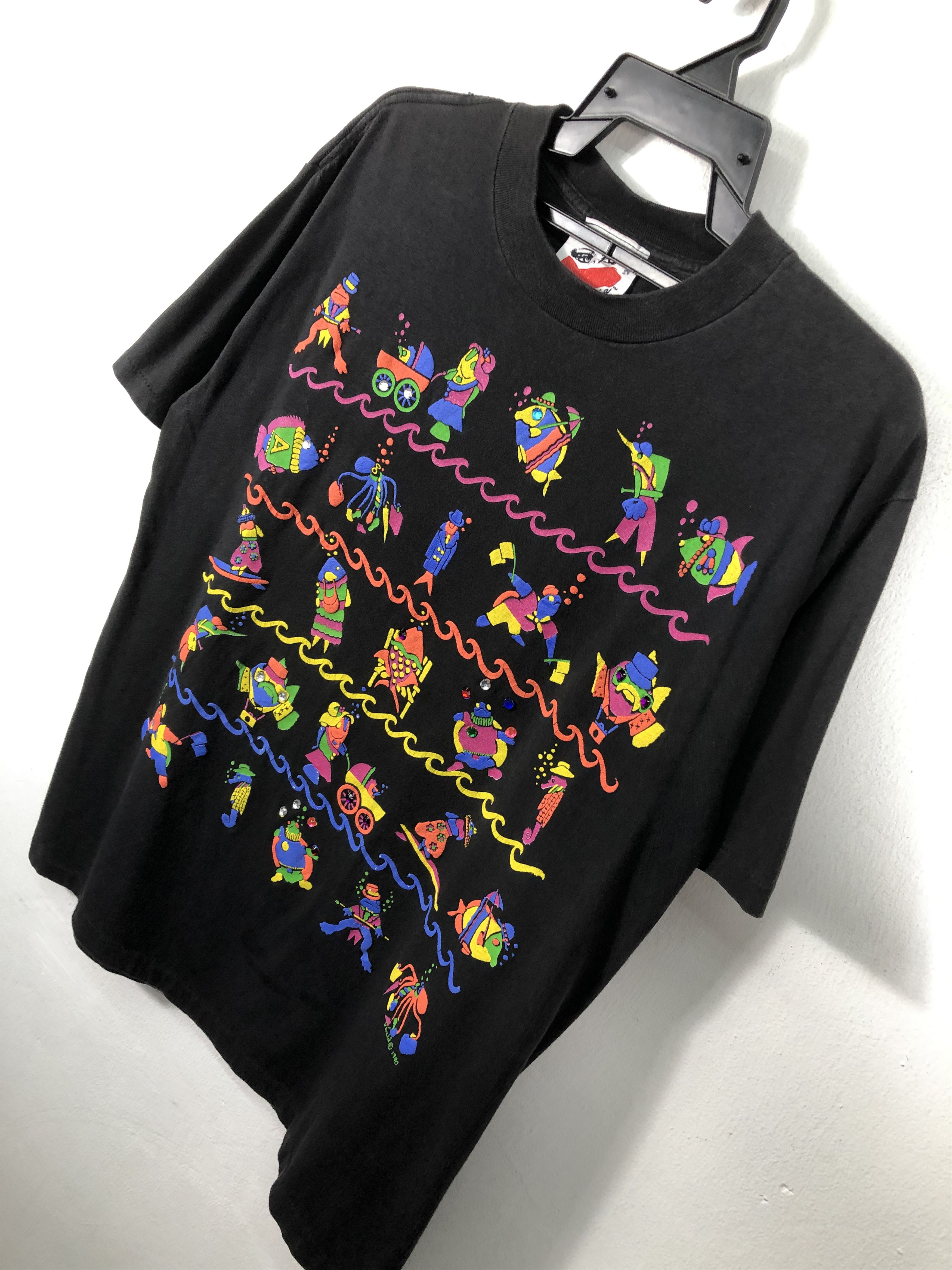 Vintage Vintage Eye On California Art by Gérald T-Shirt Size US XL / EU 56 / 4 - 2 Thumbnail
