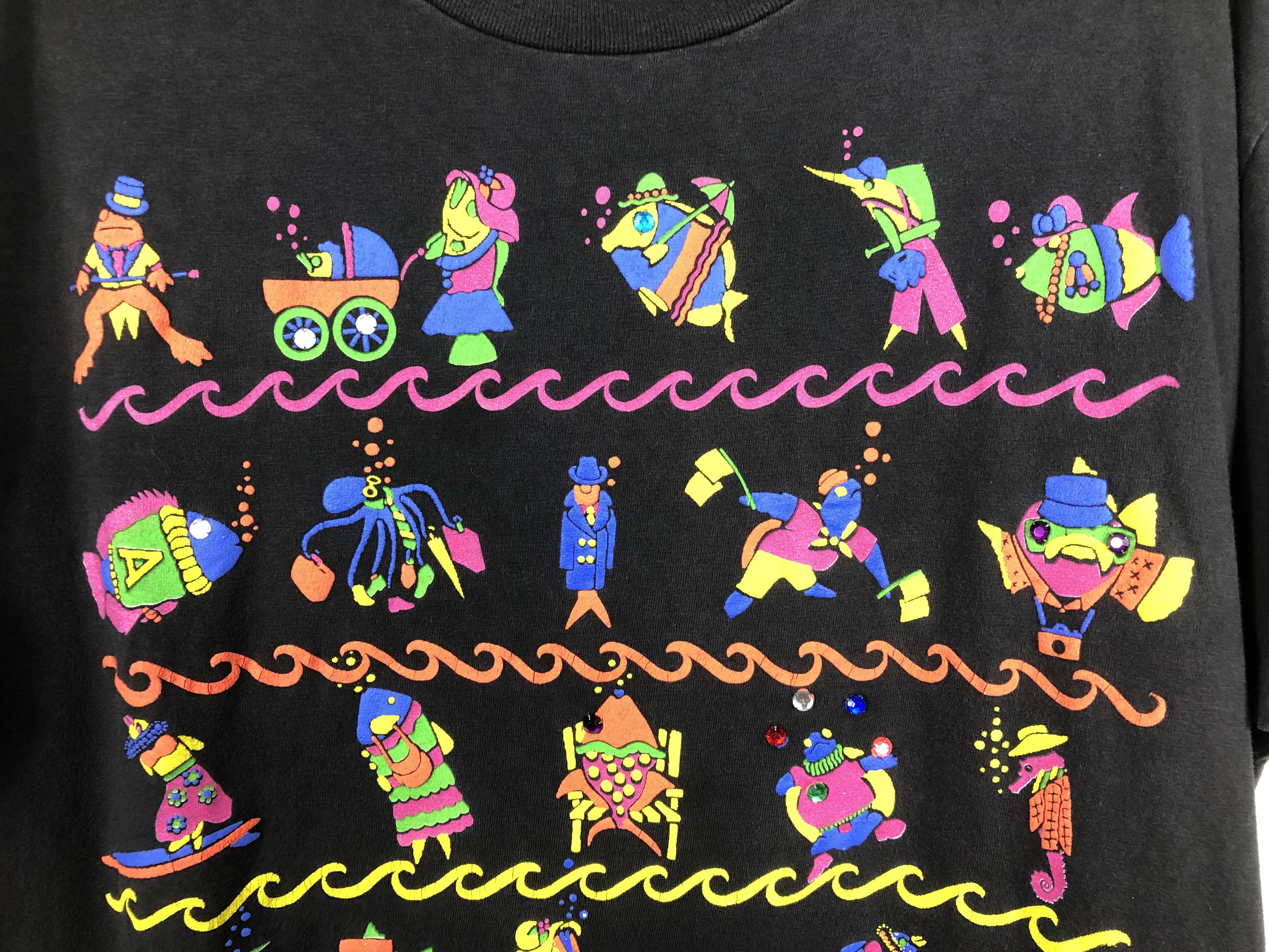 Vintage Vintage Eye On California Art by Gérald T-Shirt Size US XL / EU 56 / 4 - 7 Thumbnail