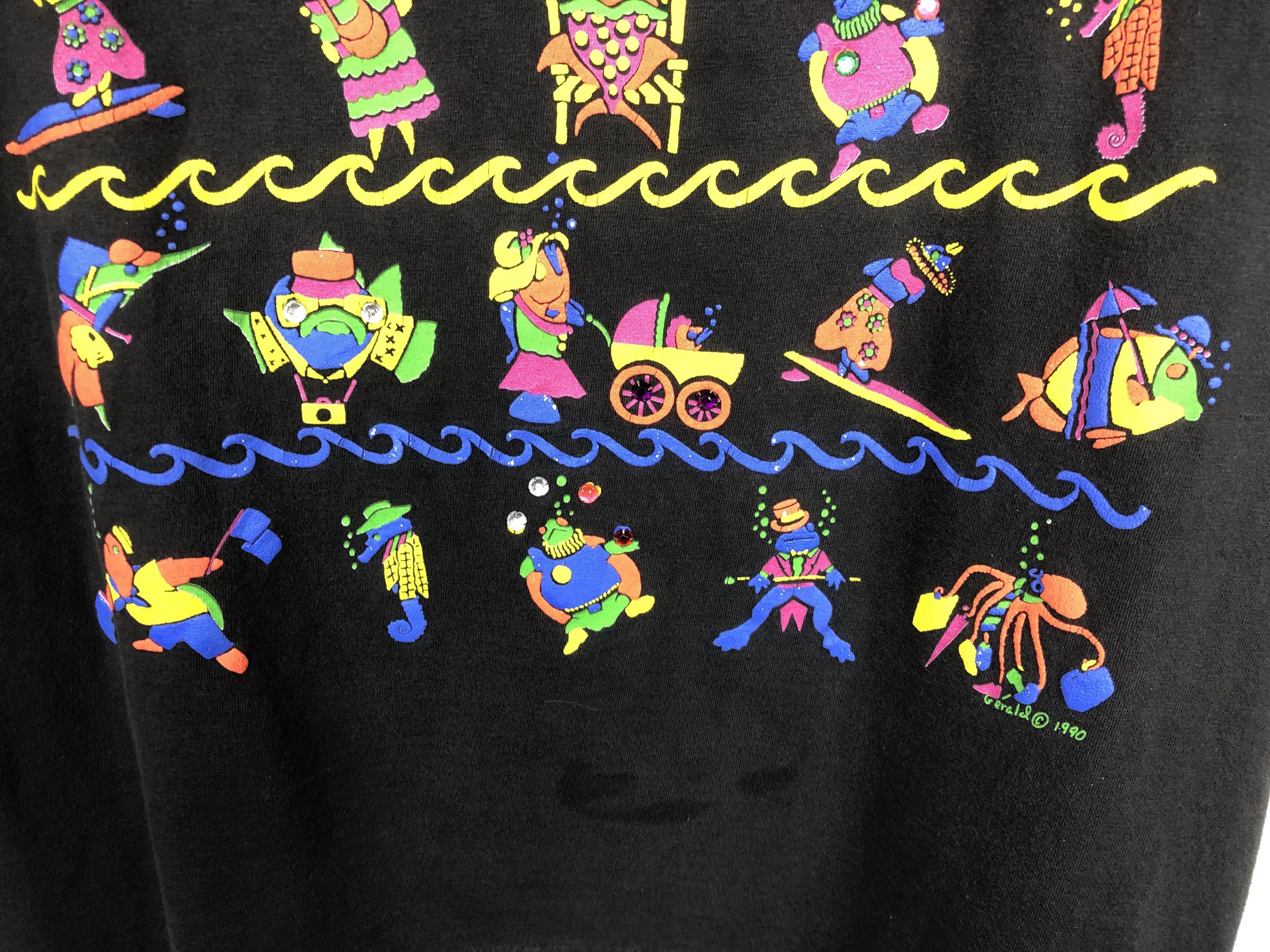 Vintage Vintage Eye On California Art by Gérald T-Shirt Size US XL / EU 56 / 4 - 8 Thumbnail