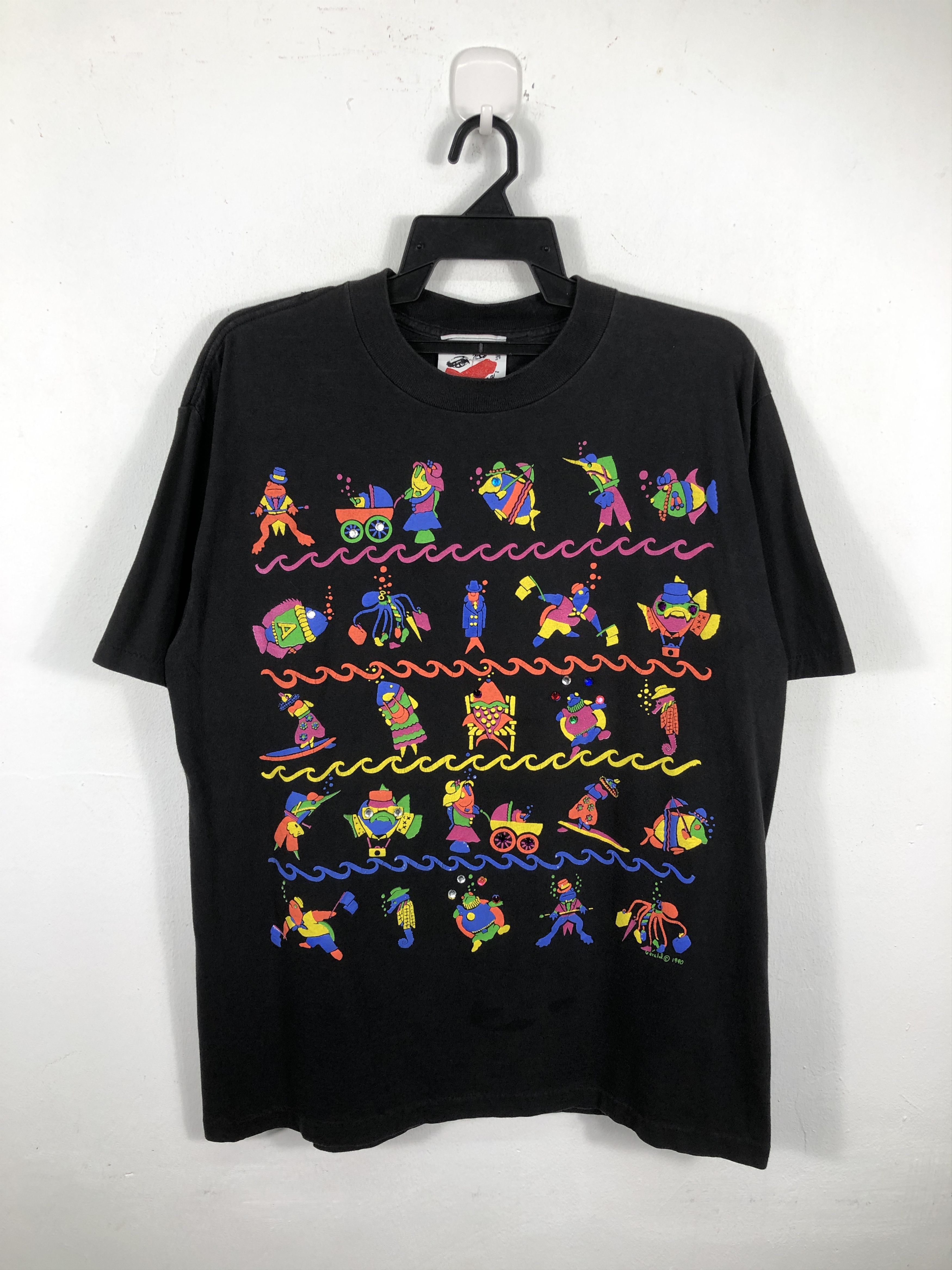 Vintage Vintage Eye On California Art by Gérald T-Shirt Size US XL / EU 56 / 4 - 1 Thumbnail
