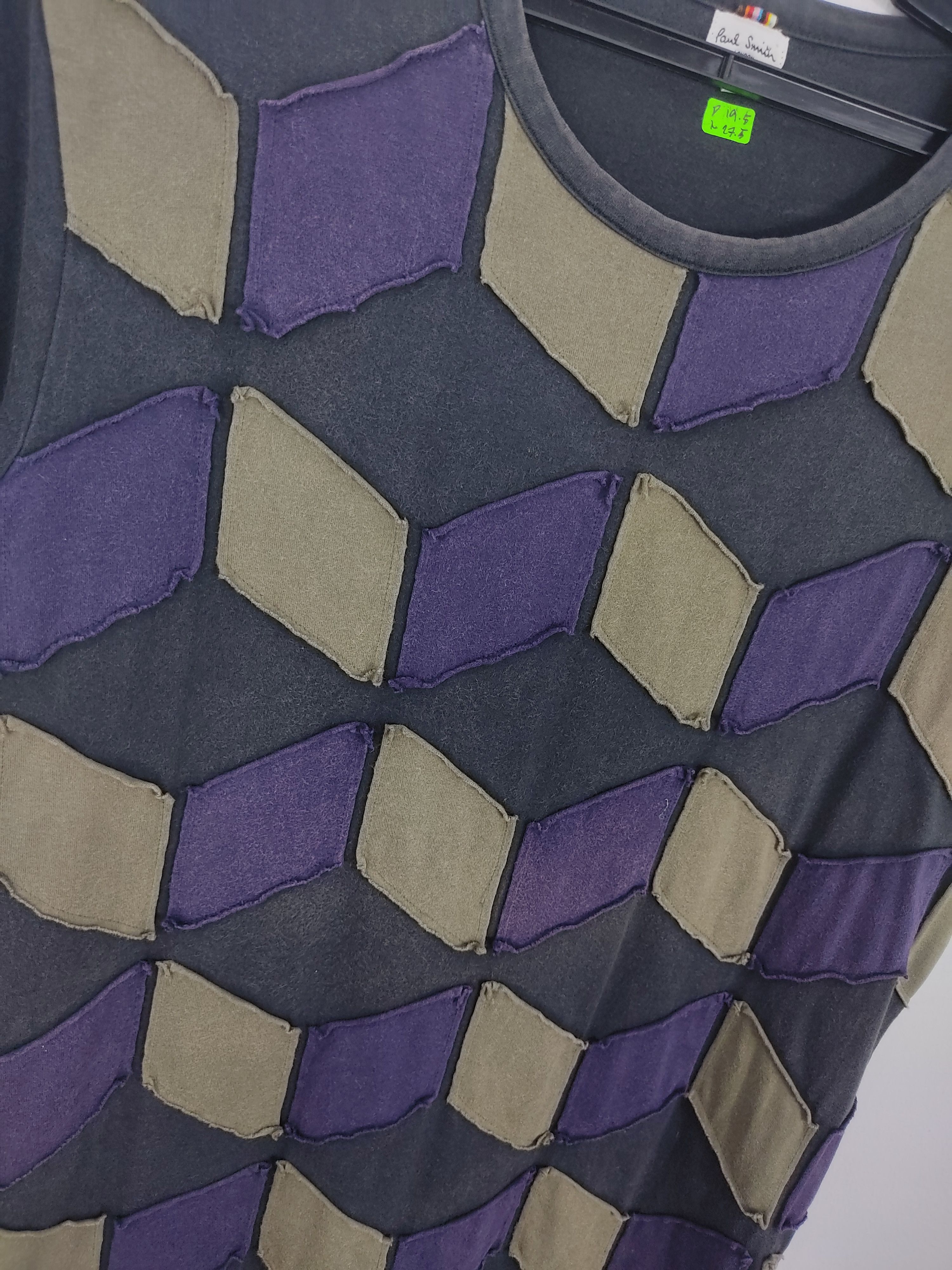 Paul Smith Vintage Paul Smith Patchwork Design T-Shirt Size US M / EU 48-50 / 2 - 3 Thumbnail