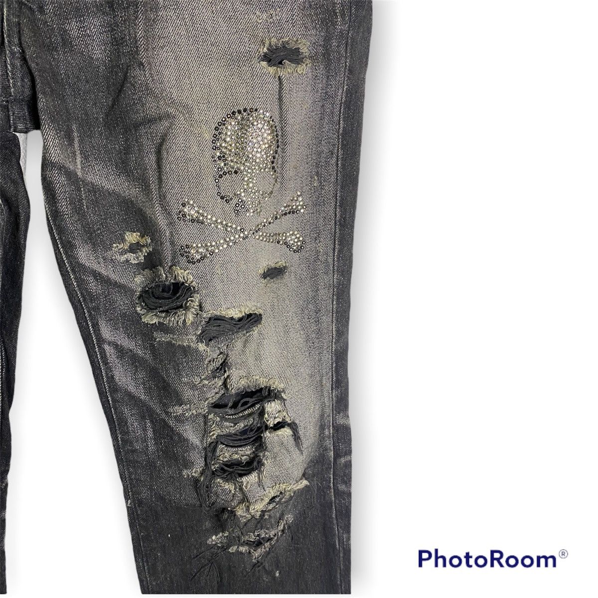 Japanese Brand × Roen Roen Distressed Black Denim Size US 32 / EU 48 - 4 Thumbnail