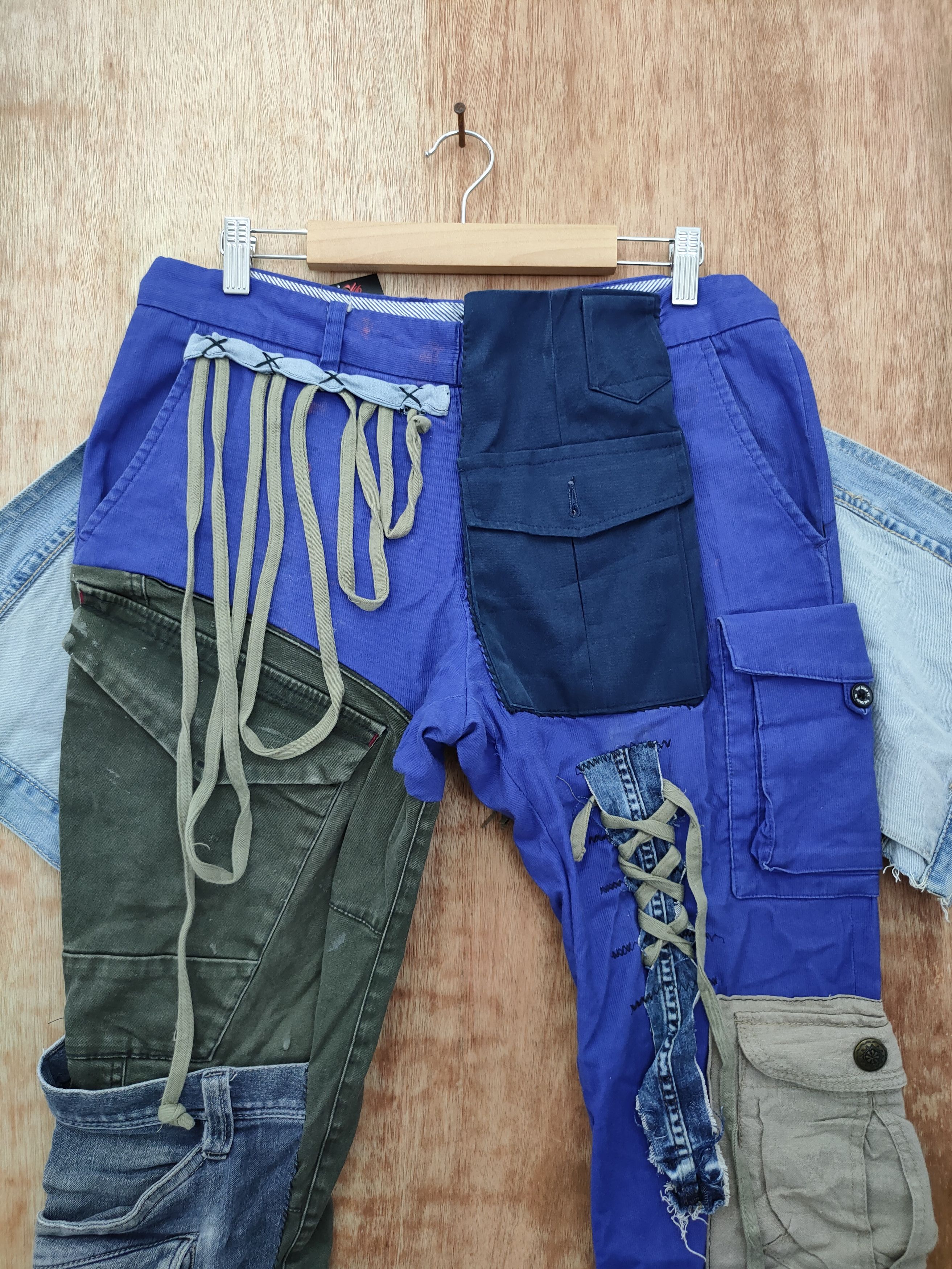Japanese Brand TK Shop Custom reworked cargo reconstruct pants #46-026DLL Size US 31 - 4 Thumbnail