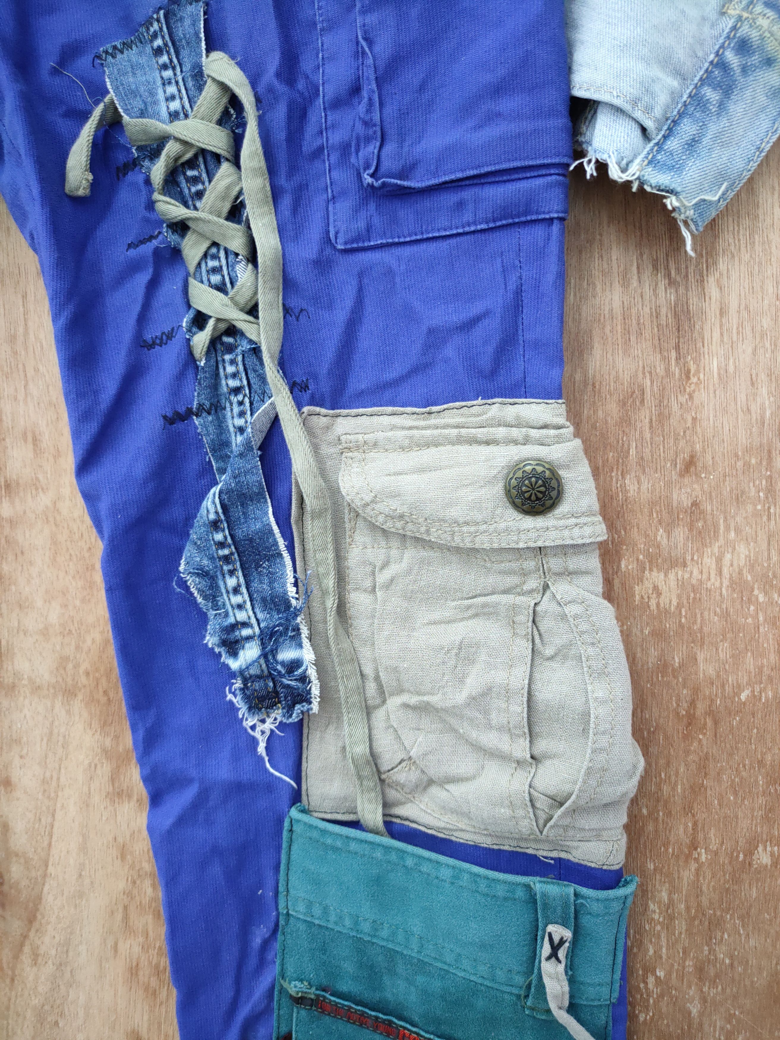 Japanese Brand TK Shop Custom reworked cargo reconstruct pants #46-026DLL Size US 31 - 5 Thumbnail