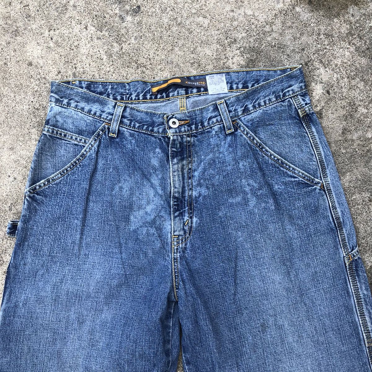 Levi's × Levi's Vintage Clothing 🔥Rare🔥Levis Silvertab Carpenter Distressed Denim Pants Size US 34 / EU 50 - 2 Thumbnail