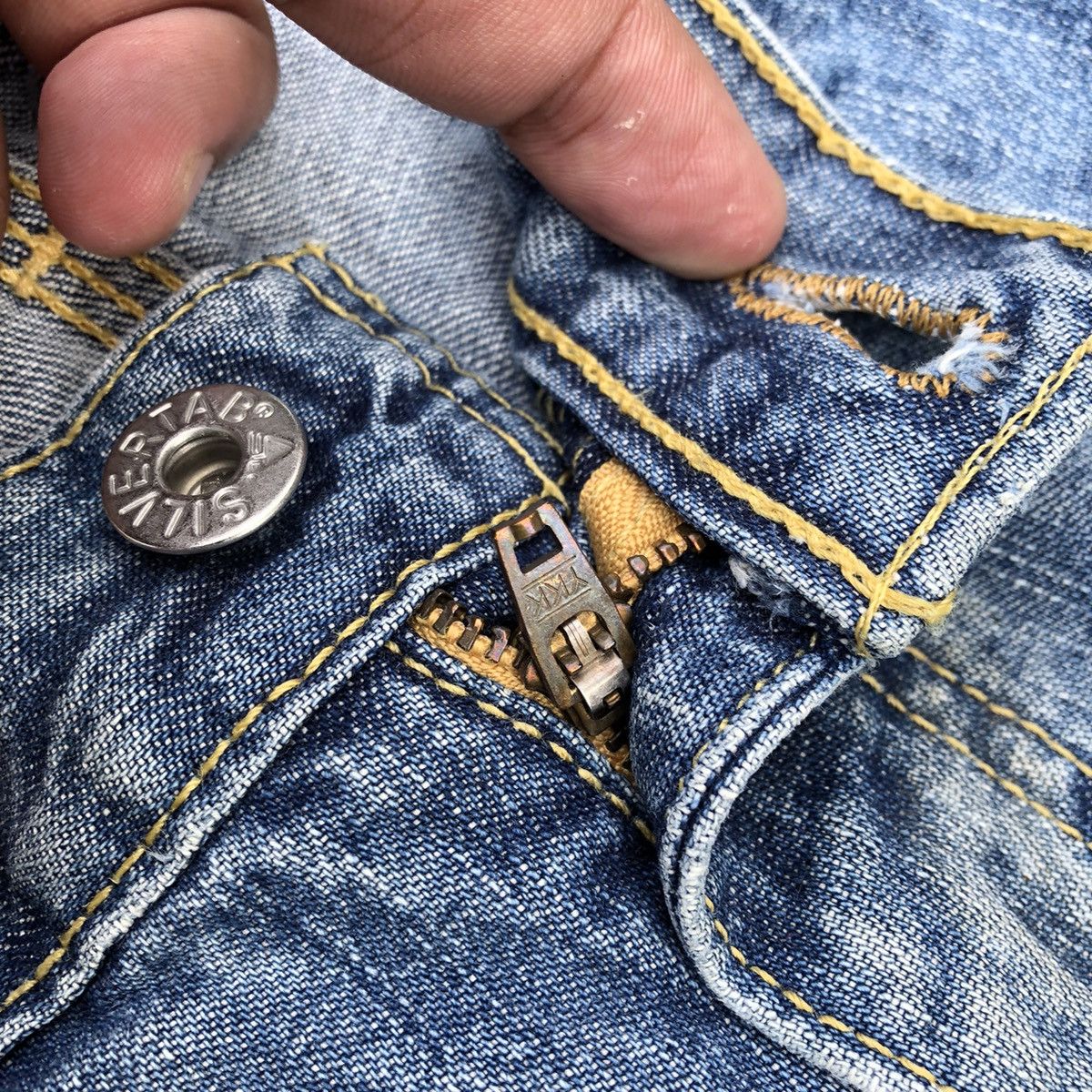 Levi's × Levi's Vintage Clothing 🔥Rare🔥Levis Silvertab Carpenter Distressed Denim Pants Size US 34 / EU 50 - 12 Thumbnail