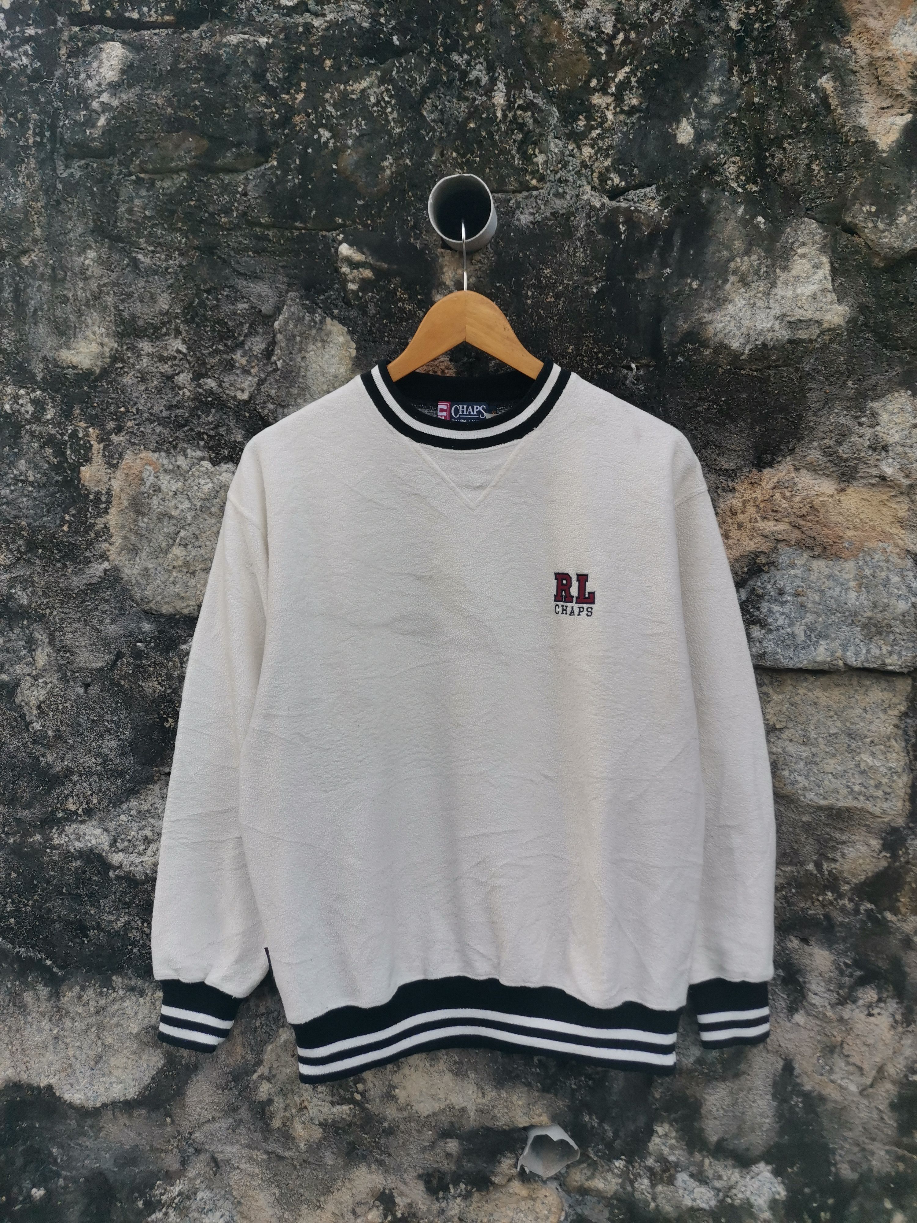 Polo Ralph Lauren Vintage 90s Chaps Ralph Lauren Fleece Sweatshirt Size US S / EU 44-46 / 1 - 1 Thumbnail