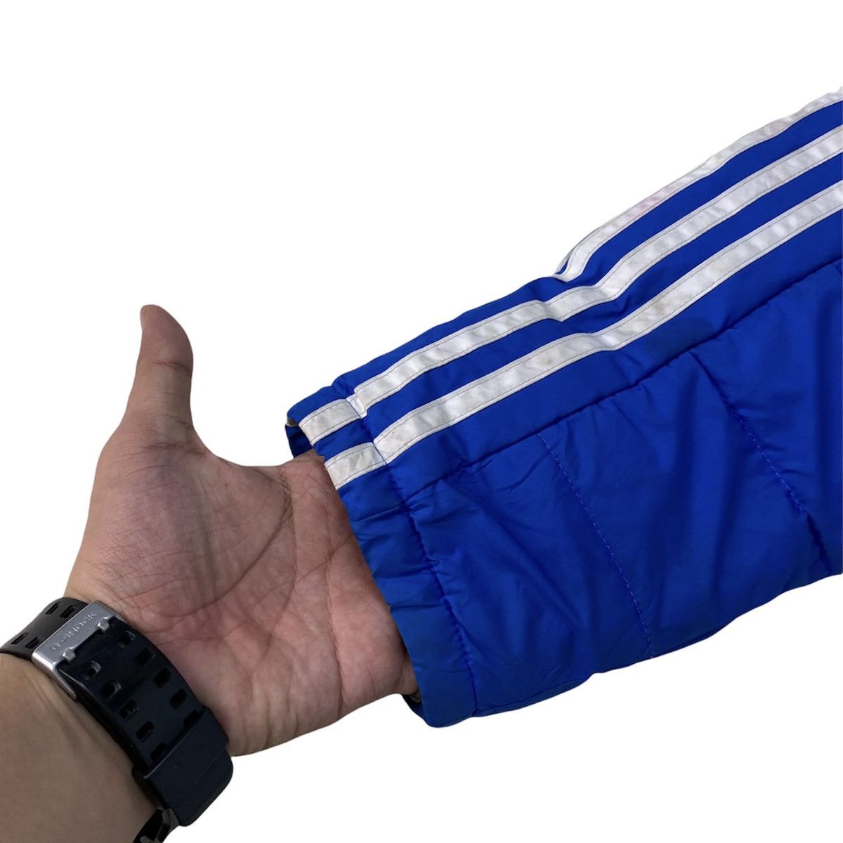 Adidas Adidas 3 Stripes Blue Padded Long Jacket Size US M / EU 48-50 / 2 - 6 Thumbnail