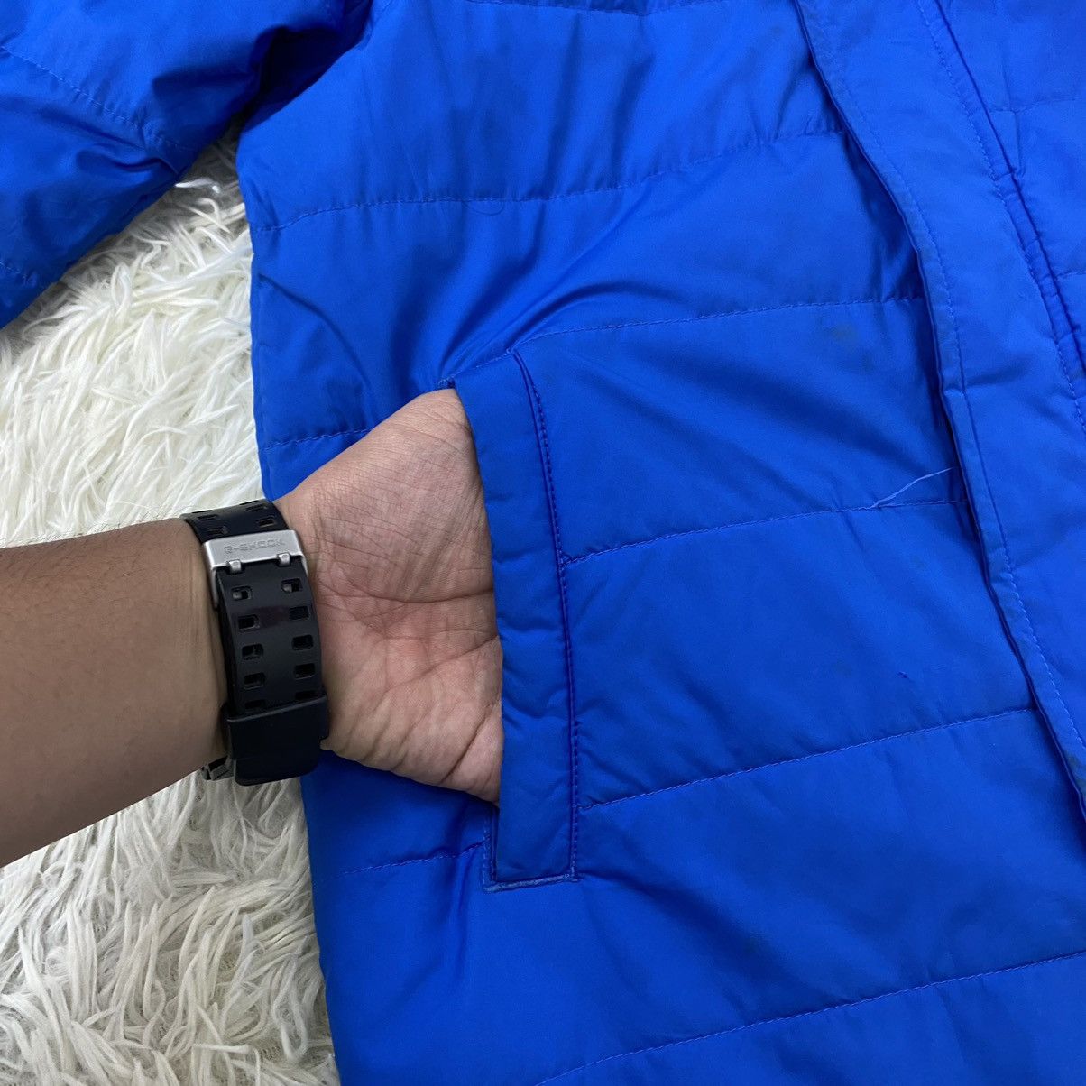 Adidas Adidas 3 Stripes Blue Padded Long Jacket Size US M / EU 48-50 / 2 - 8 Thumbnail