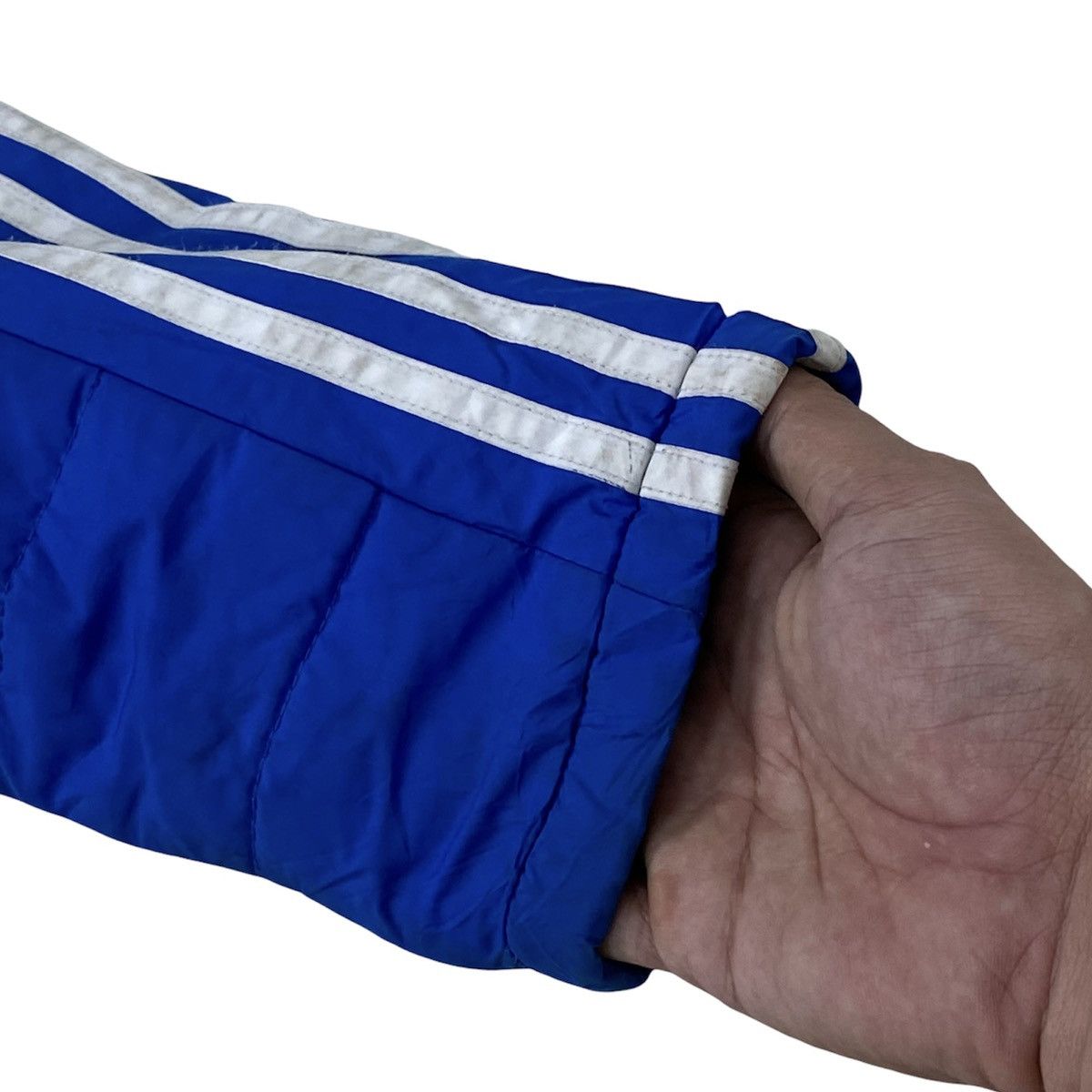 Adidas Adidas 3 Stripes Blue Padded Long Jacket Size US M / EU 48-50 / 2 - 11 Thumbnail