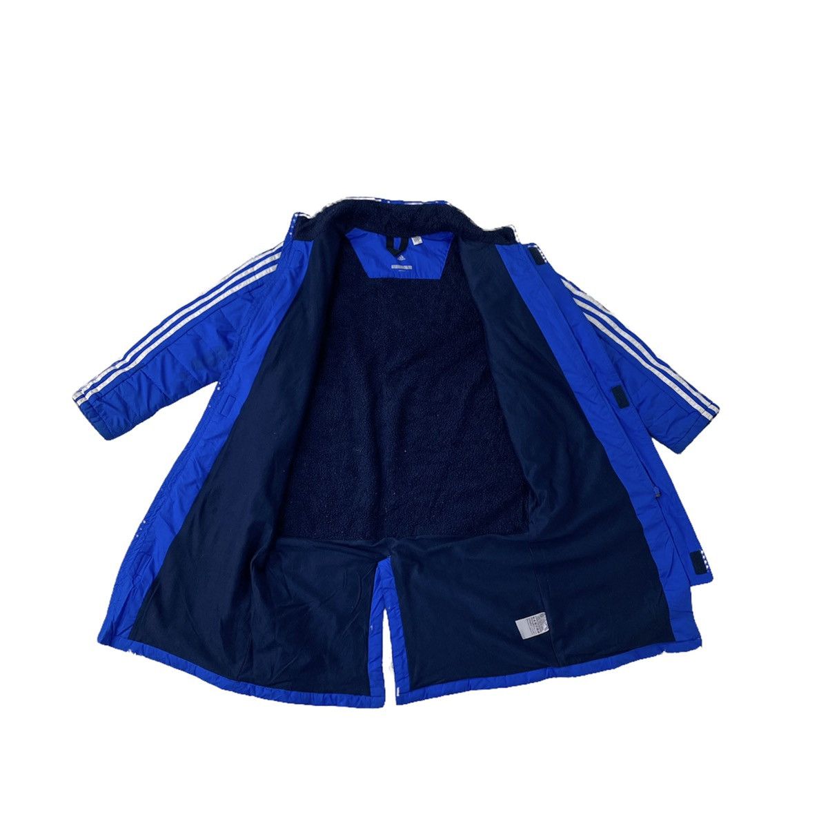Adidas Adidas 3 Stripes Blue Padded Long Jacket Size US M / EU 48-50 / 2 - 12 Thumbnail