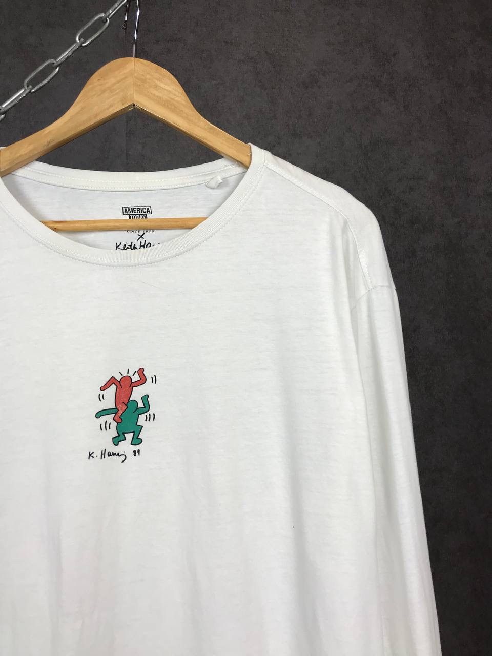 Keith Haring Keith Haring designer center logo longsleeve Size US XL / EU 56 / 4 - 2 Thumbnail